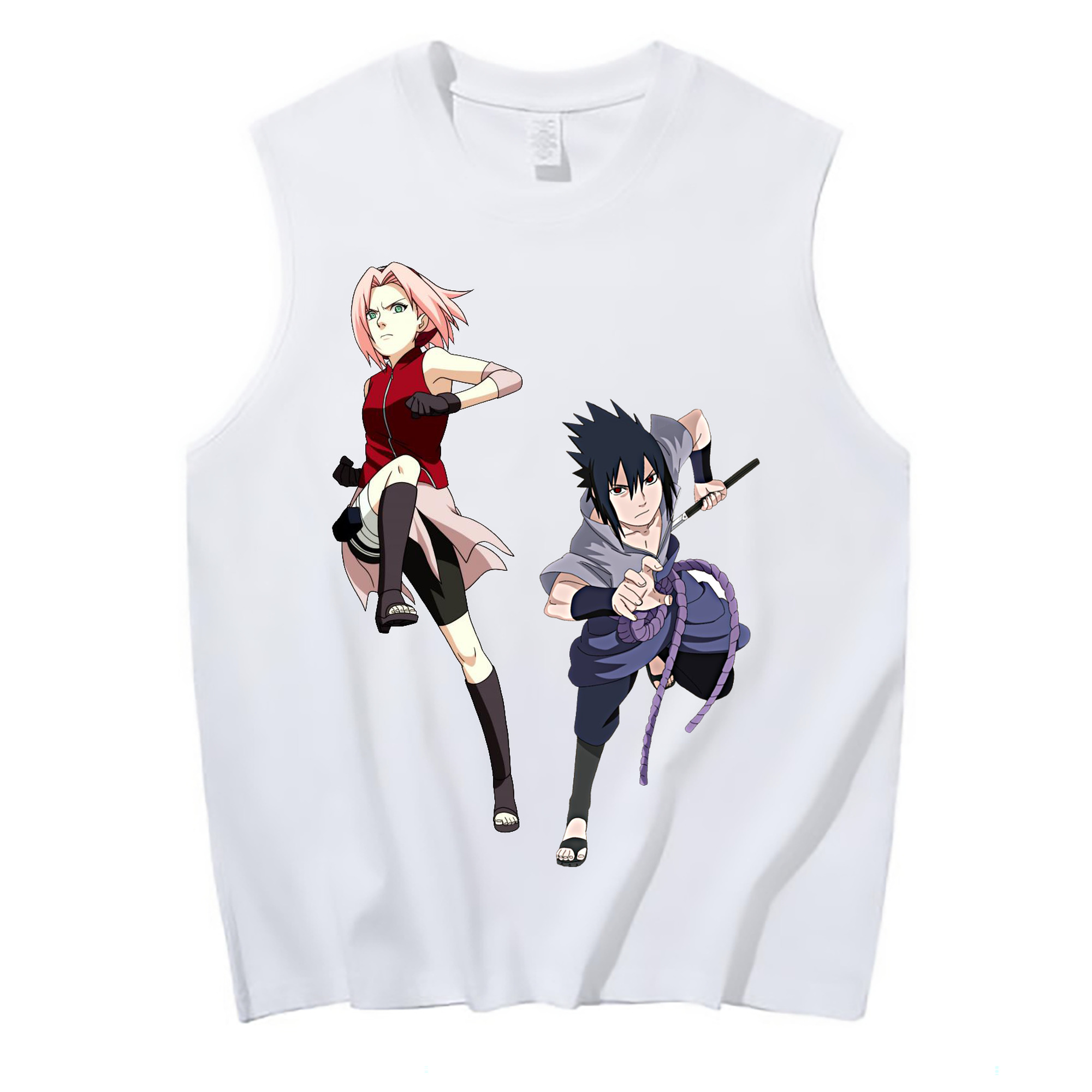 （画像用） NARUTO -ナルト- 春野サクラ Haruno Sakura コットン100％タンクトップ（フロントプリント）