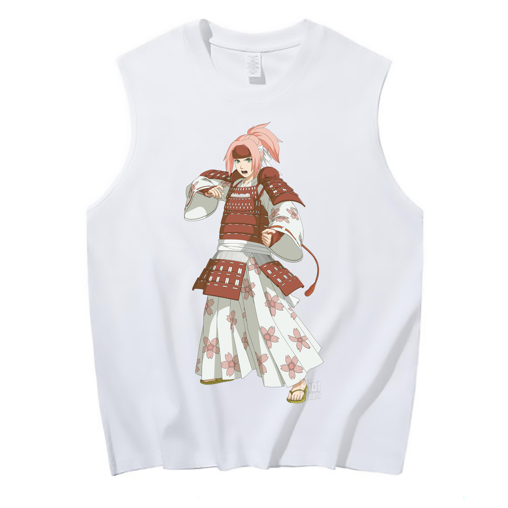 （画像用） NARUTO -ナルト- 春野サクラ Haruno Sakura コットン100％タンクトップ（フロントプリント）
