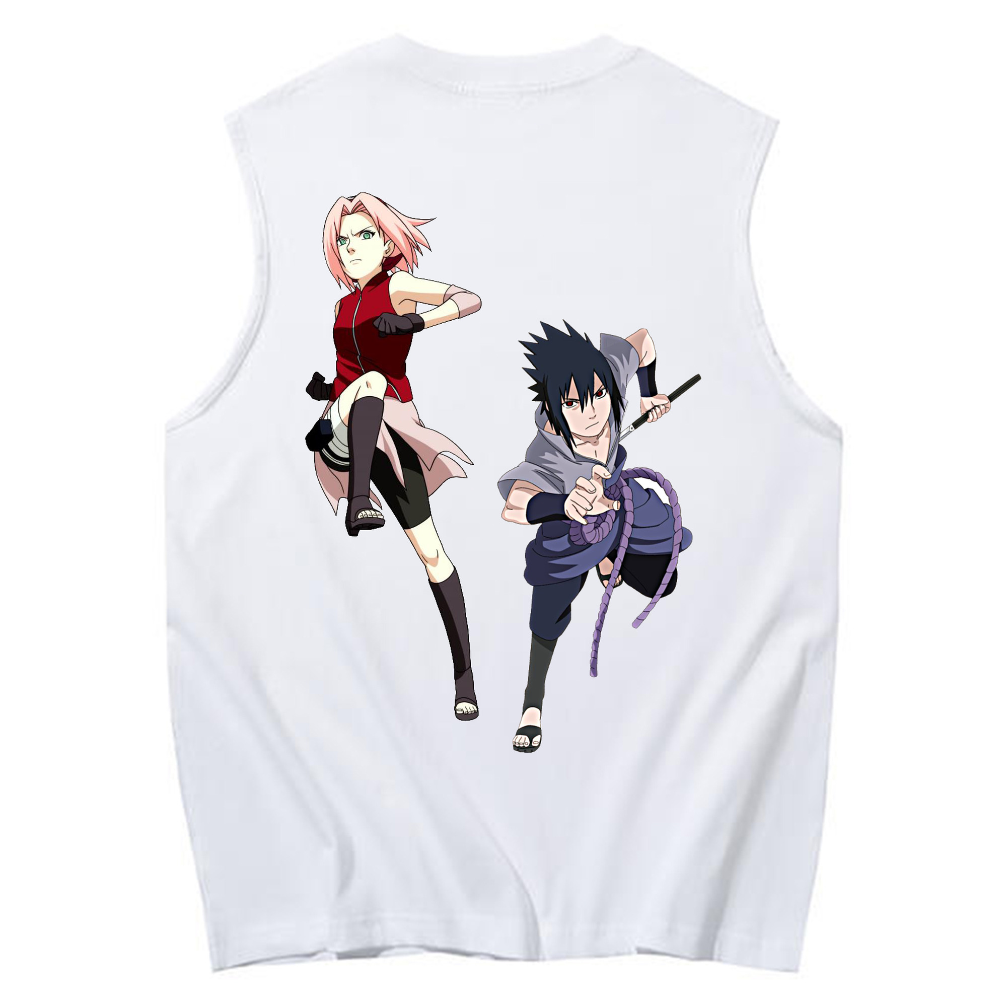 （画像用） NARUTO -ナルト- 春野サクラ Haruno Sakura コットン100％タンクトップ（背面プリント）