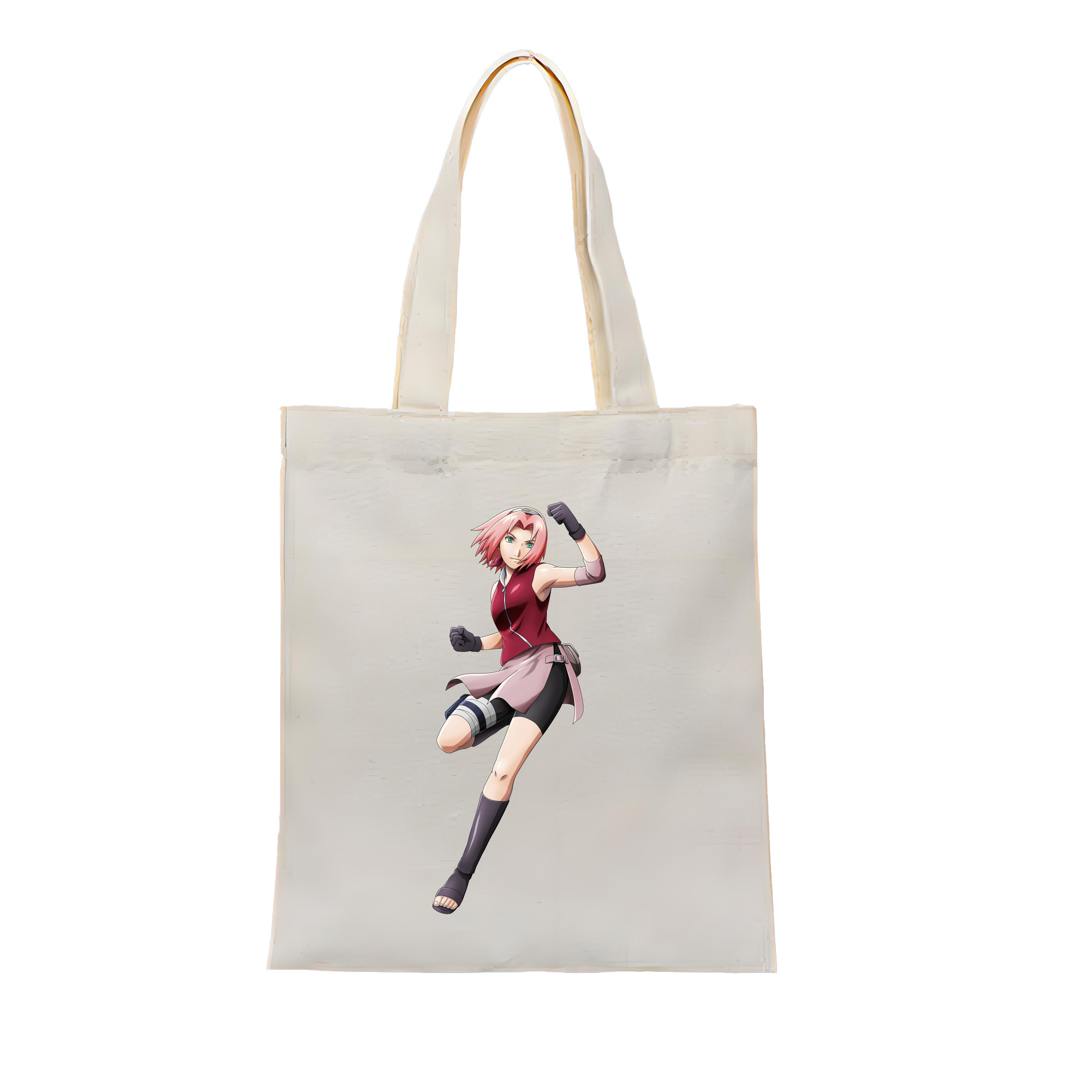 （画像用） NARUTO -ナルト- 春野サクラ Haruno Sakura 縦型キャンバス生地手提げバッグ　トートバッグ