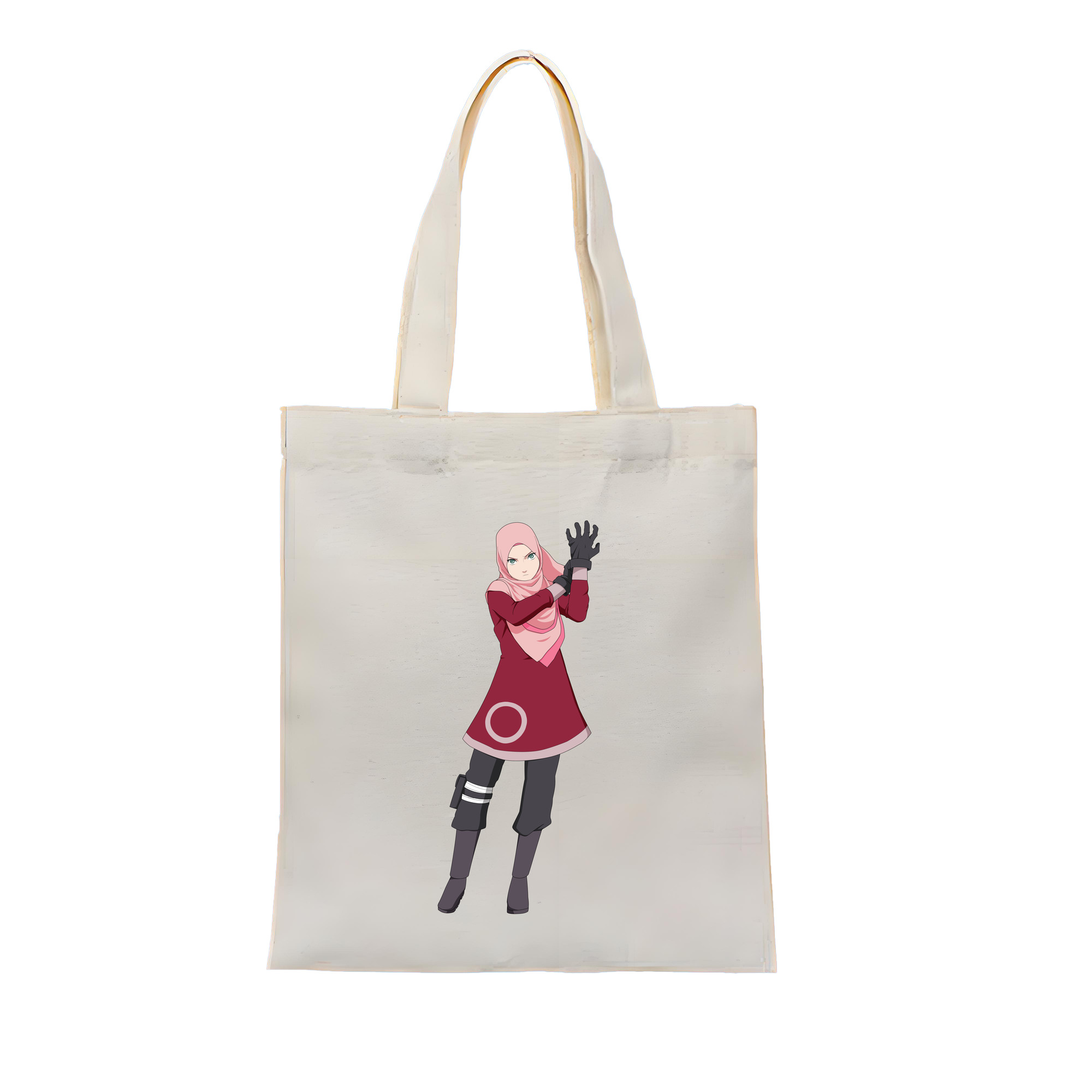 （画像用） NARUTO -ナルト- 春野サクラ Haruno Sakura 縦型キャンバス生地手提げバッグ　トートバッグ