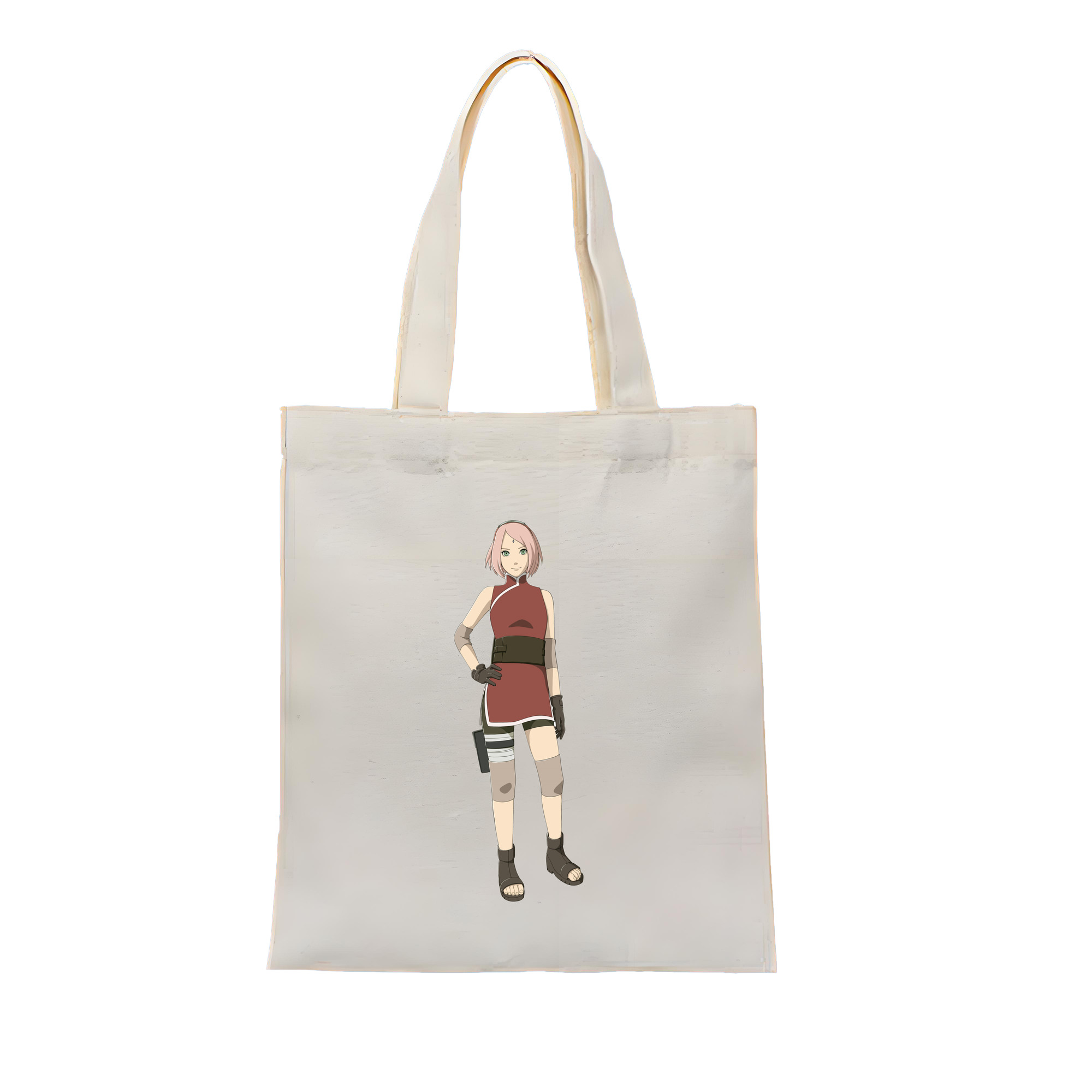 （画像用） NARUTO -ナルト- 春野サクラ Haruno Sakura 縦型キャンバス生地手提げバッグ　トートバッグ