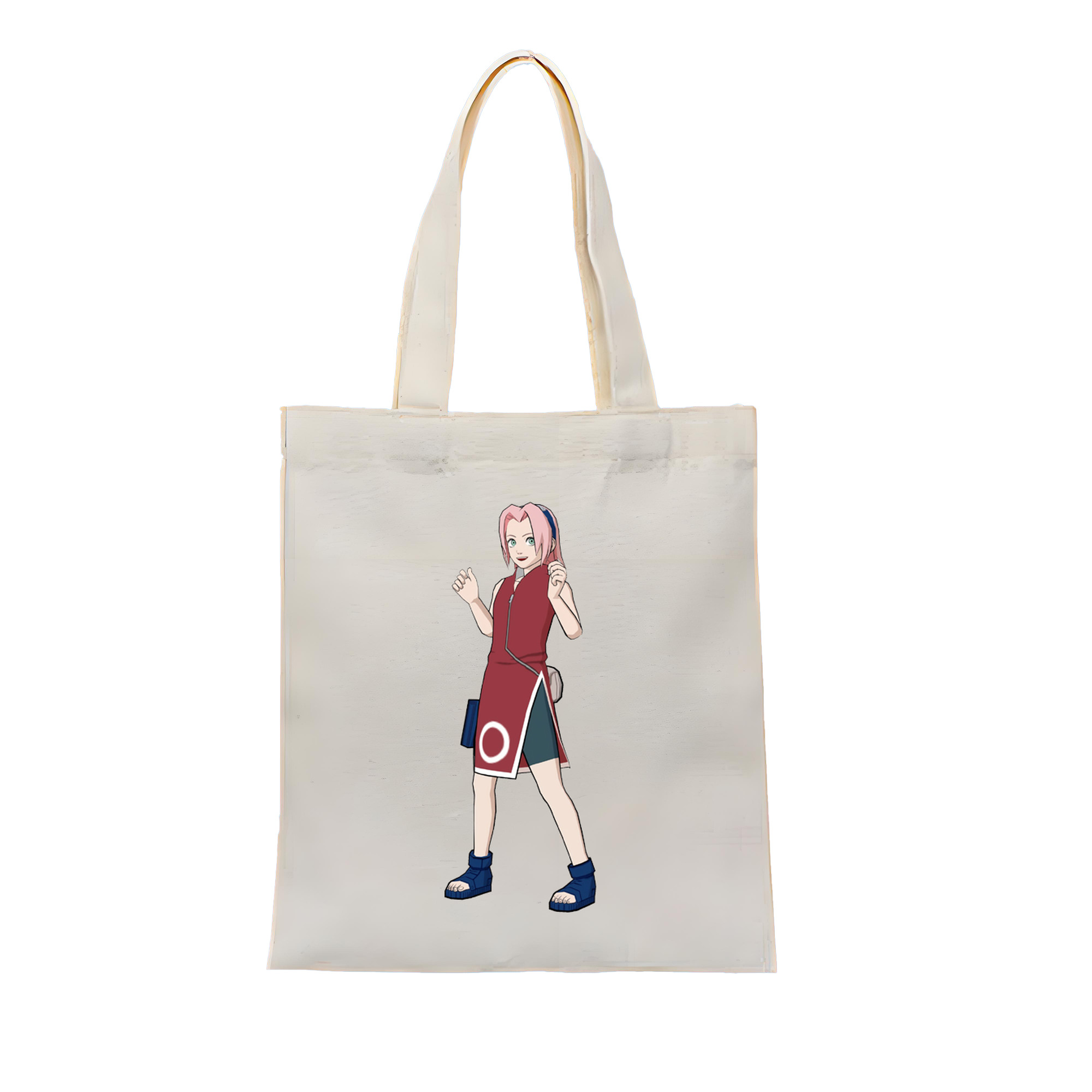 （画像用） NARUTO -ナルト- 春野サクラ Haruno Sakura 縦型キャンバス生地手提げバッグ　トートバッグ