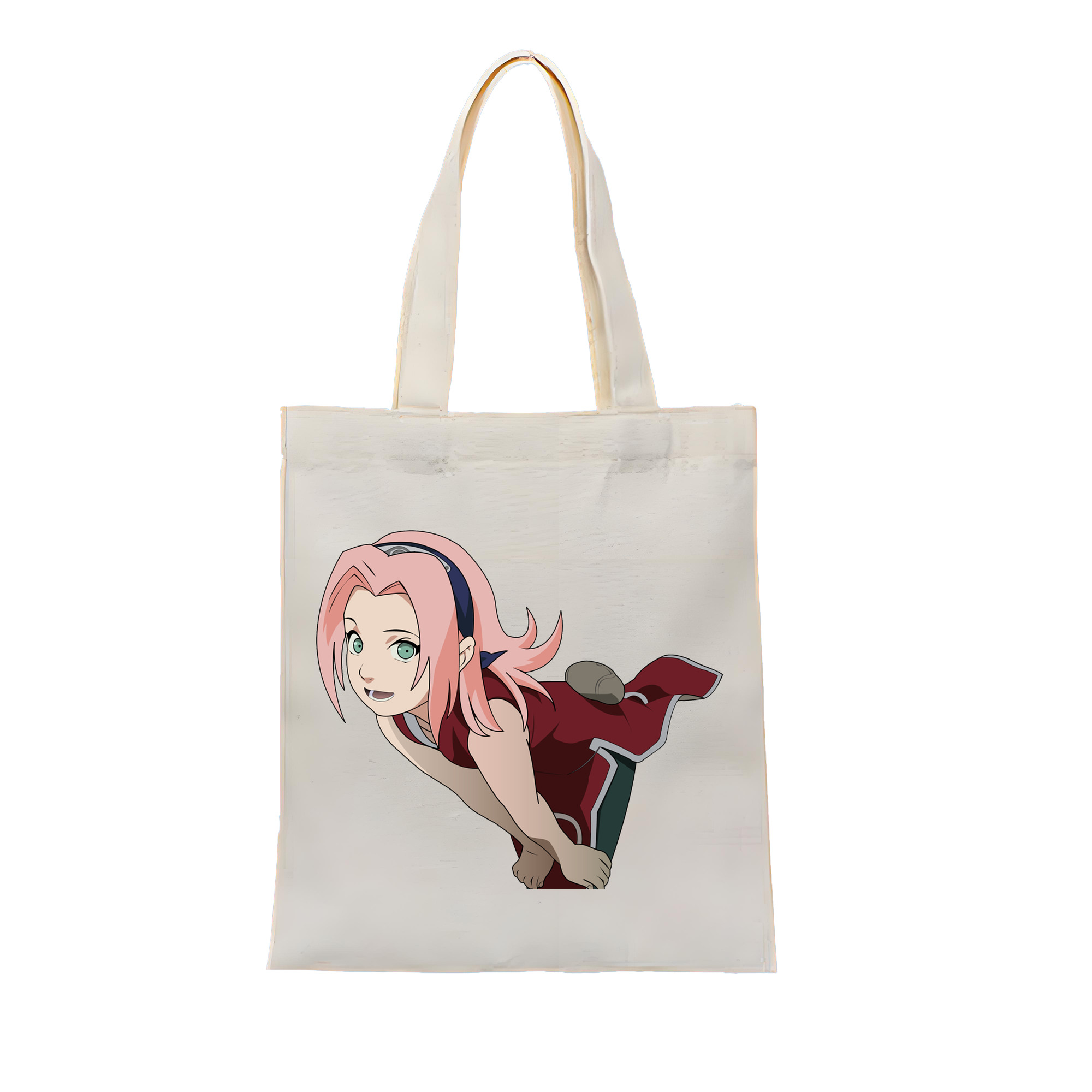 （画像用） NARUTO -ナルト- 春野サクラ Haruno Sakura 縦型キャンバス生地手提げバッグ　トートバッグ