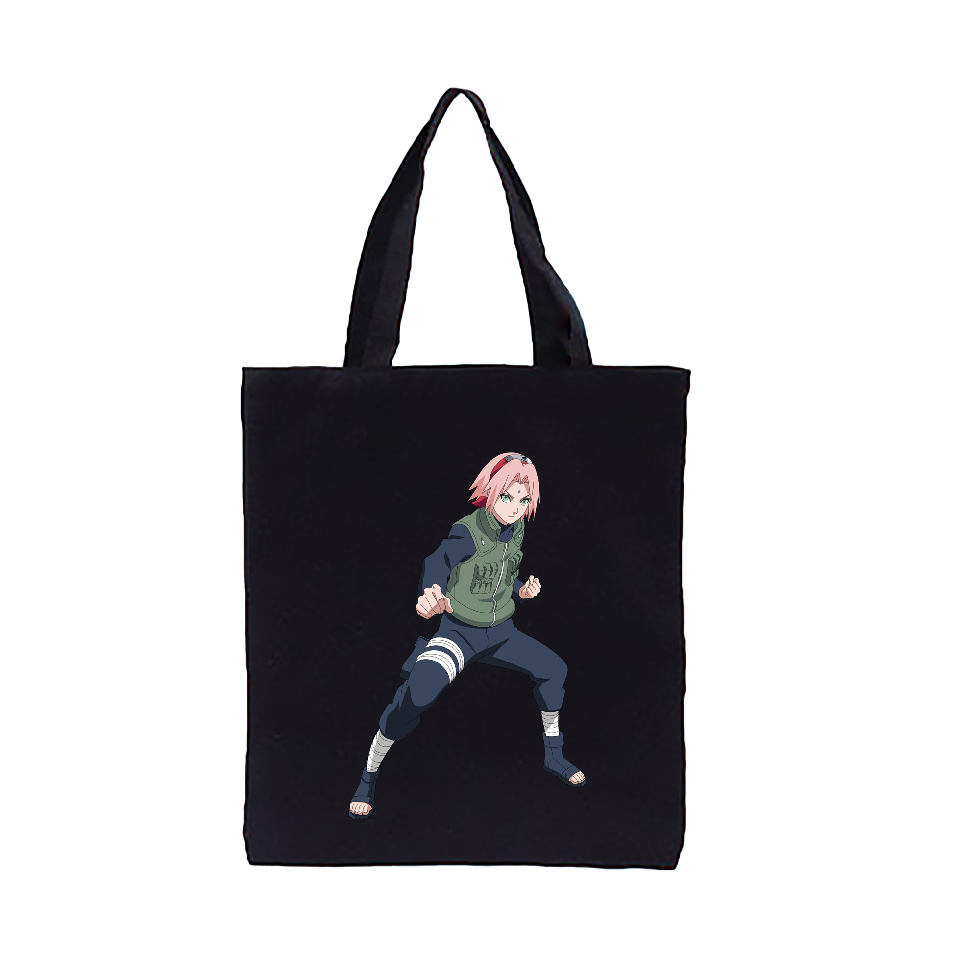 （画像用） NARUTO -ナルト- 春野サクラ Haruno Sakura 縦型キャンバス生地手提げバッグ　トートバッグ