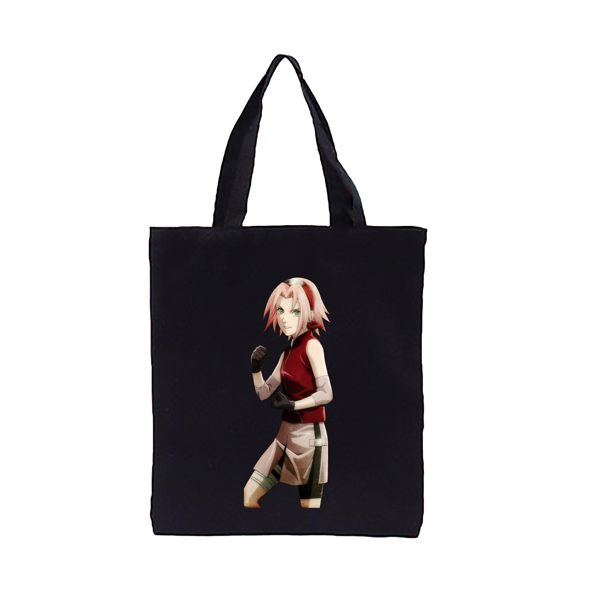 （画像用） NARUTO -ナルト- 春野サクラ Haruno Sakura 縦型キャンバス生地手提げバッグ　トートバッグ