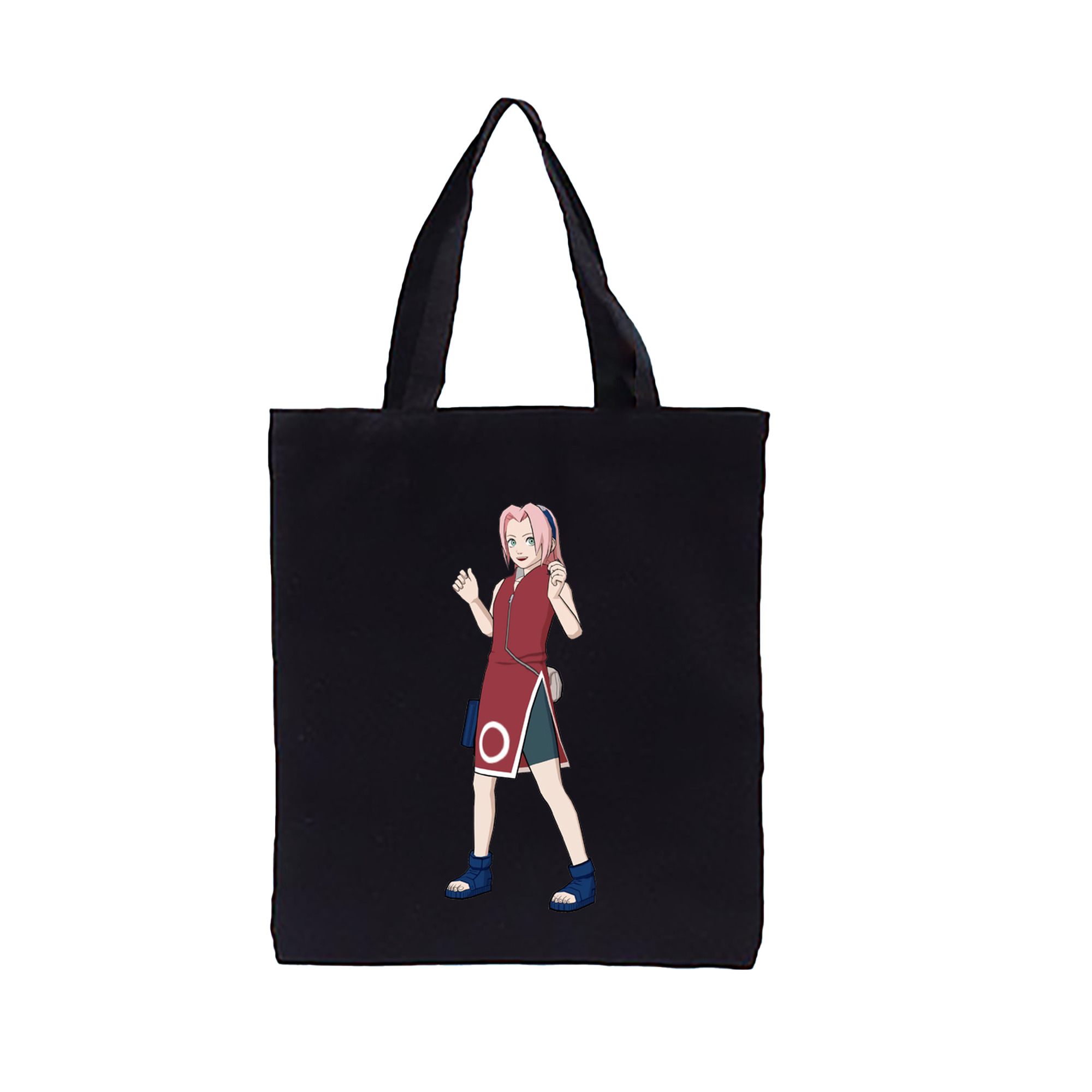（画像用） NARUTO -ナルト- 春野サクラ Haruno Sakura 縦型キャンバス生地手提げバッグ　トートバッグ