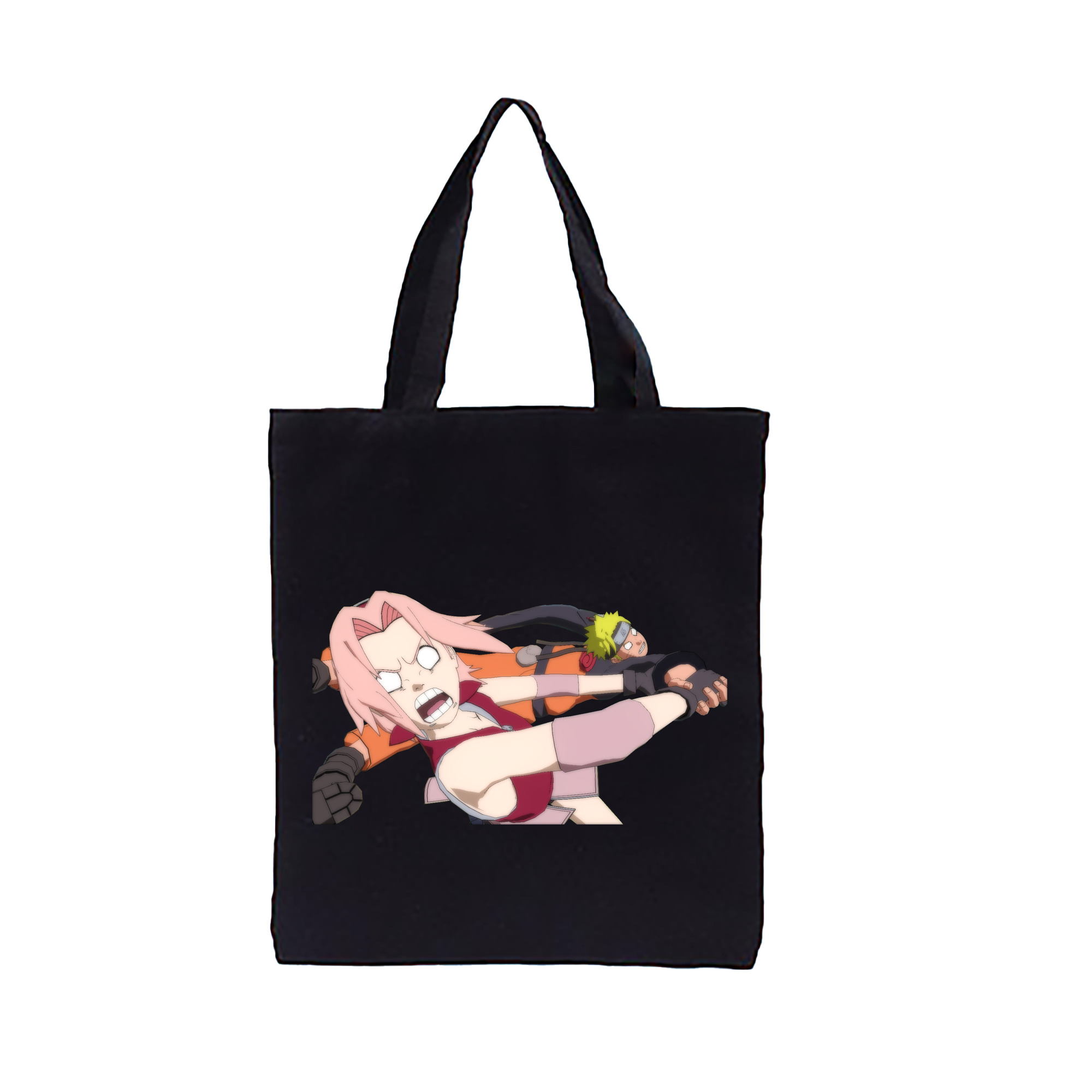 （画像用） NARUTO -ナルト- 春野サクラ Haruno Sakura 縦型キャンバス生地手提げバッグ　トートバッグ