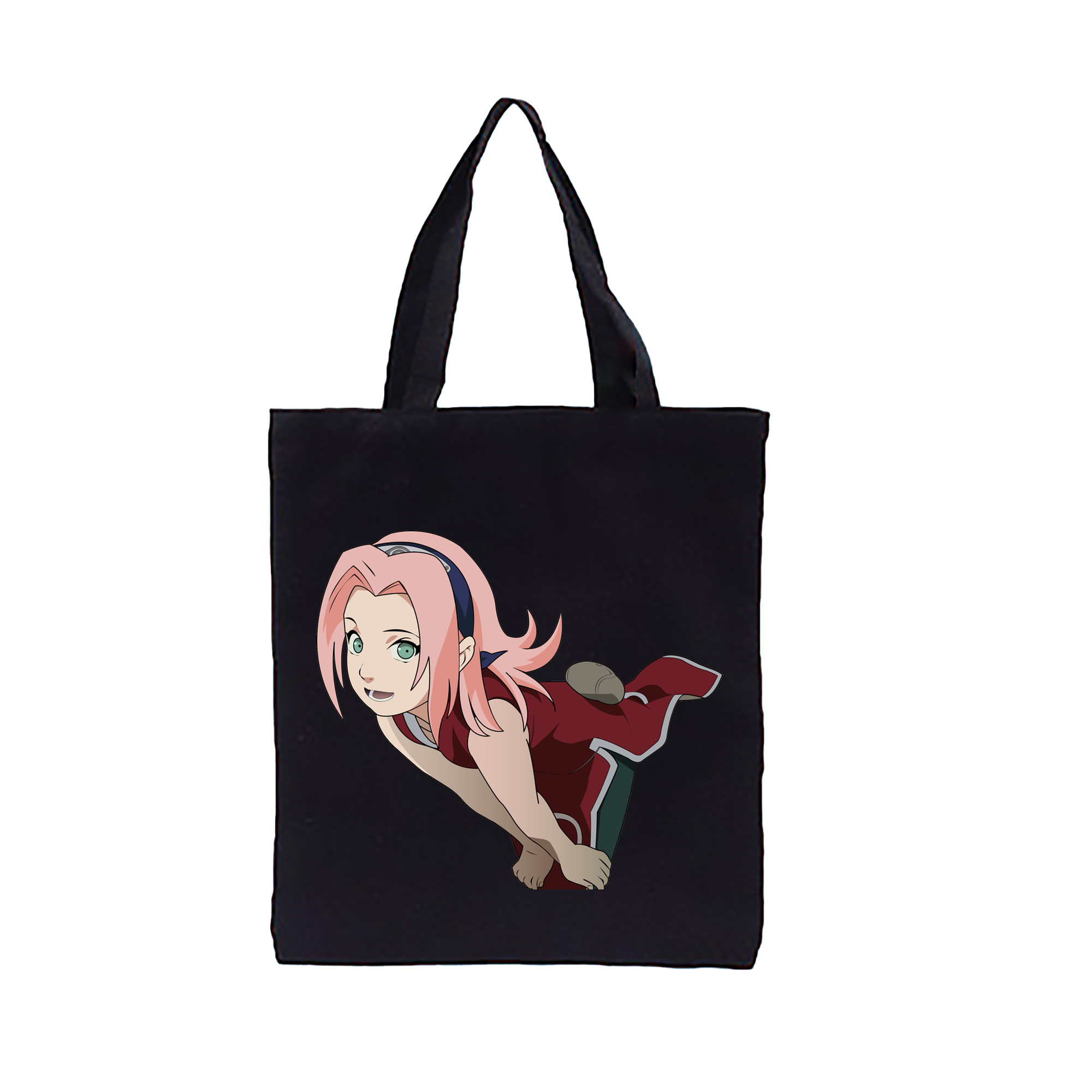 （画像用） NARUTO -ナルト- 春野サクラ Haruno Sakura 縦型キャンバス生地手提げバッグ　トートバッグ