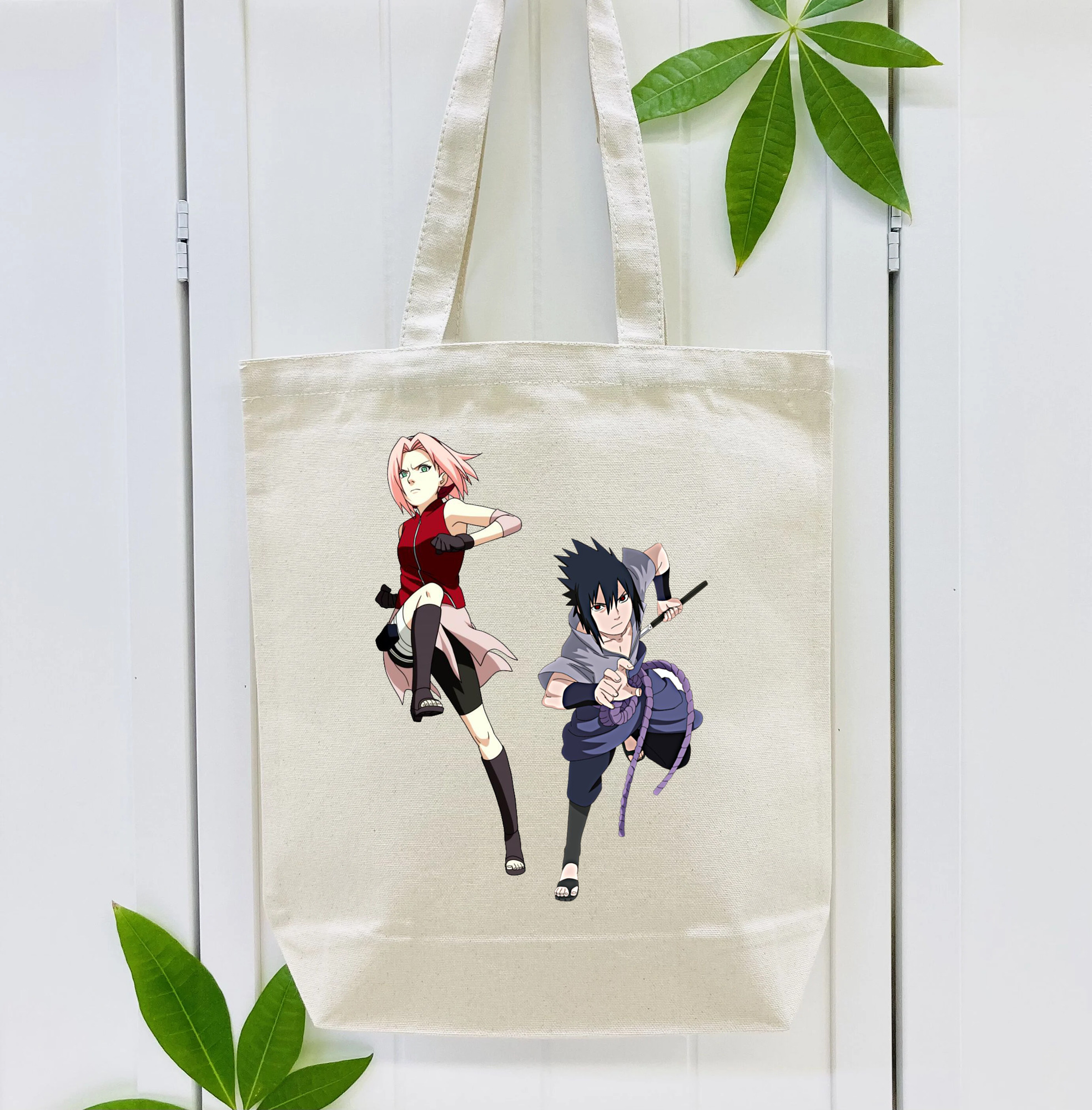 NARUTO -ナルト- 春野サクラ Haruno Sakura 縦型キャンバス生地手提げバッグ　トートバッグ