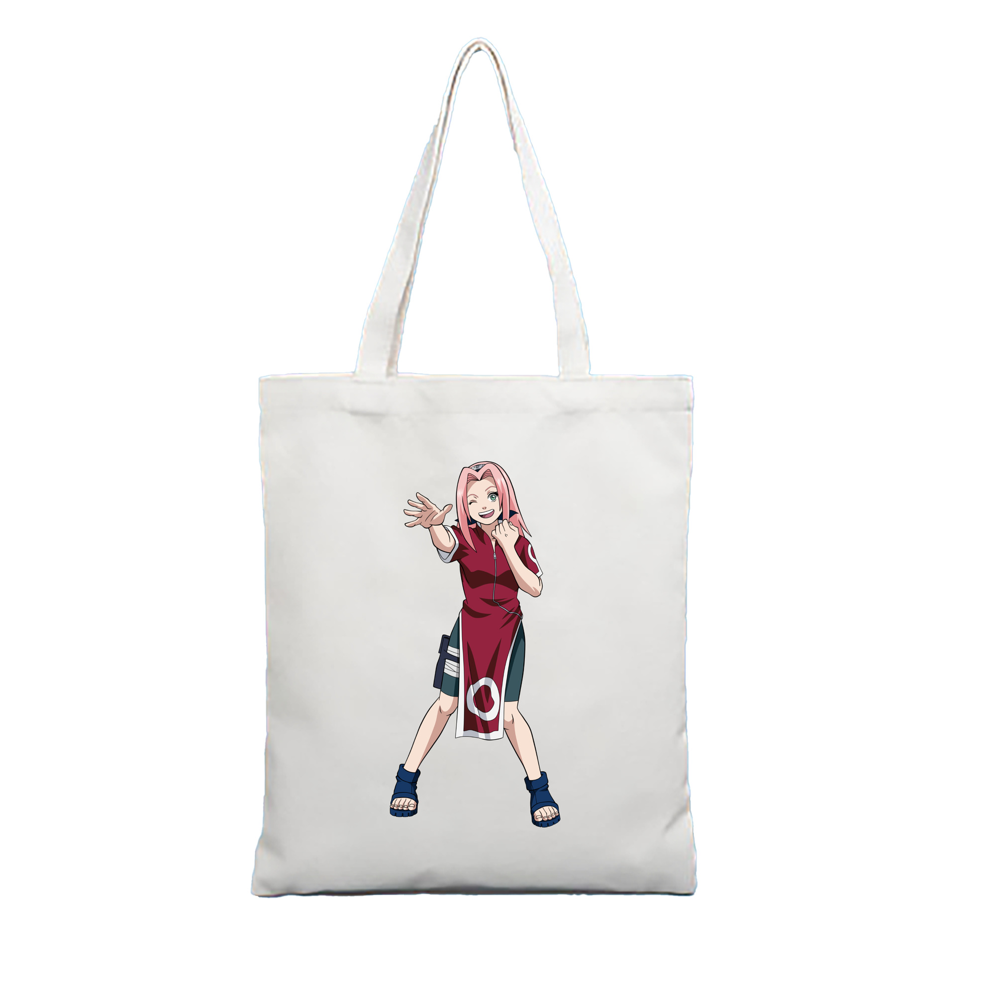 （画像用） NARUTO -ナルト- 春野サクラ Haruno Sakura 縦型キャンバス生地手提げバッグ　トートバッグ