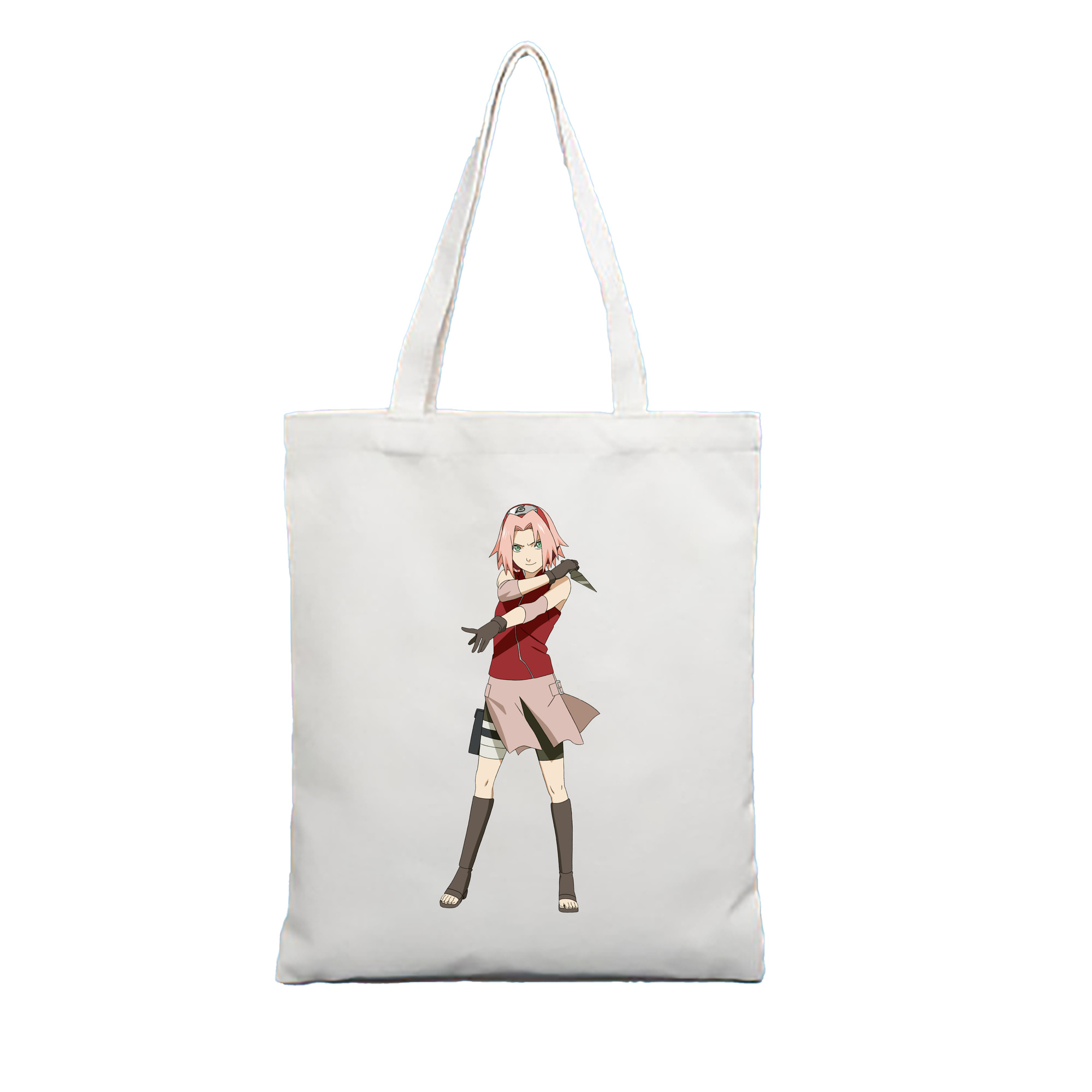 （画像用） NARUTO -ナルト- 春野サクラ Haruno Sakura 縦型キャンバス生地手提げバッグ　トートバッグ