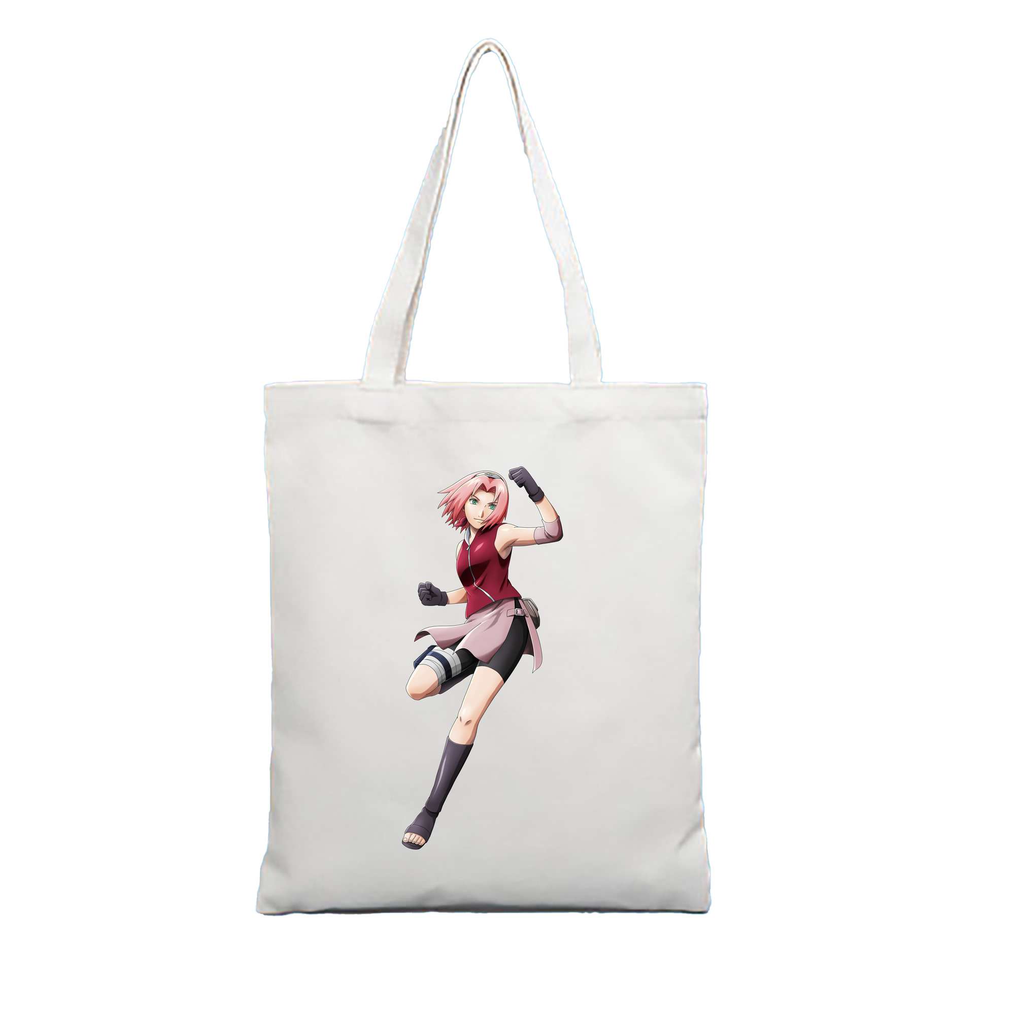 （画像用） NARUTO -ナルト- 春野サクラ Haruno Sakura 縦型キャンバス生地手提げバッグ　トートバッグ