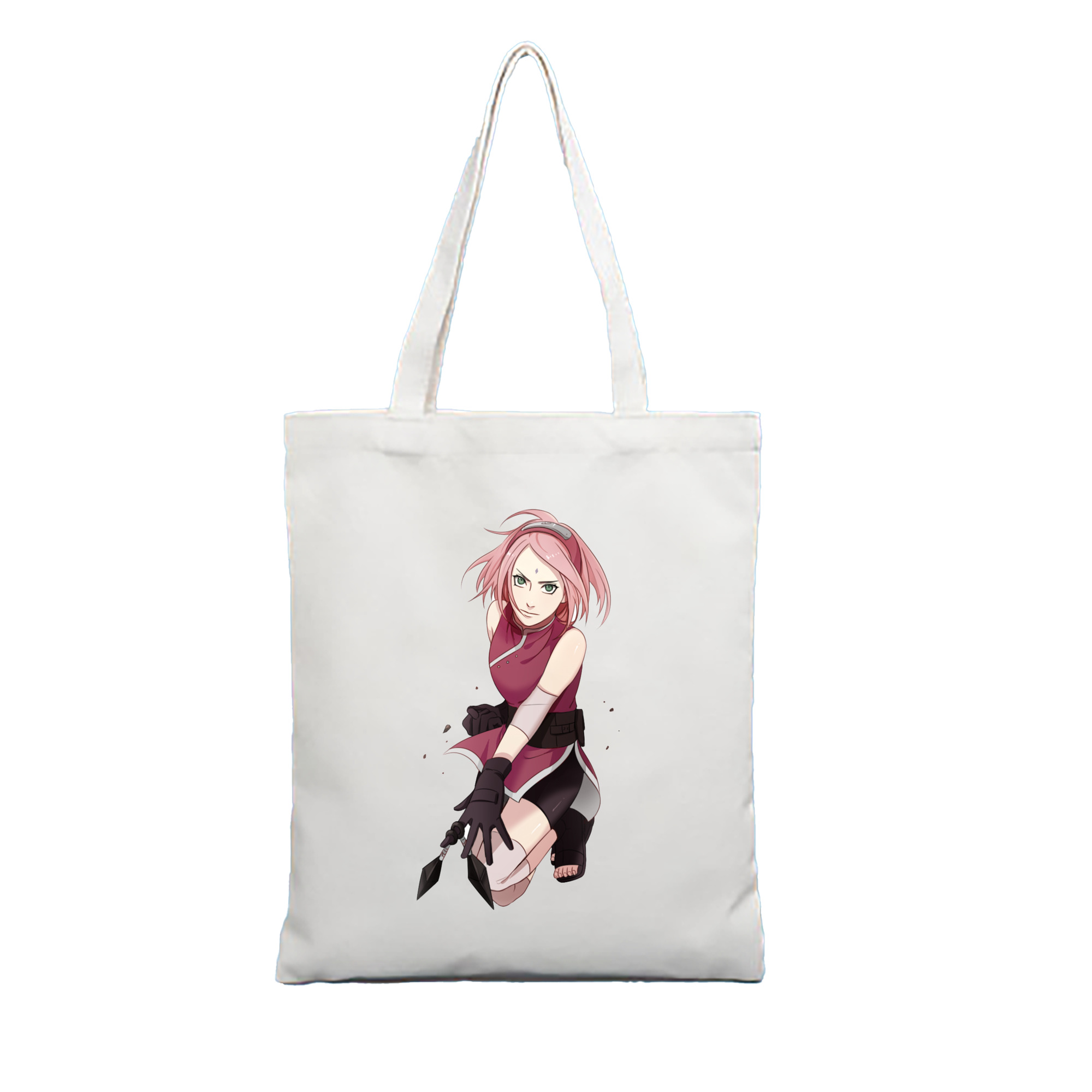 （画像用） NARUTO -ナルト- 春野サクラ Haruno Sakura 縦型キャンバス生地手提げバッグ　トートバッグ
