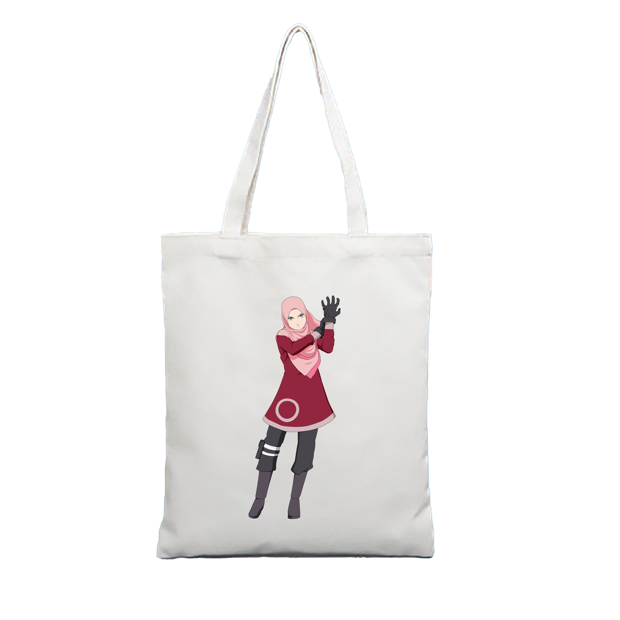 （画像用） NARUTO -ナルト- 春野サクラ Haruno Sakura 縦型キャンバス生地手提げバッグ　トートバッグ