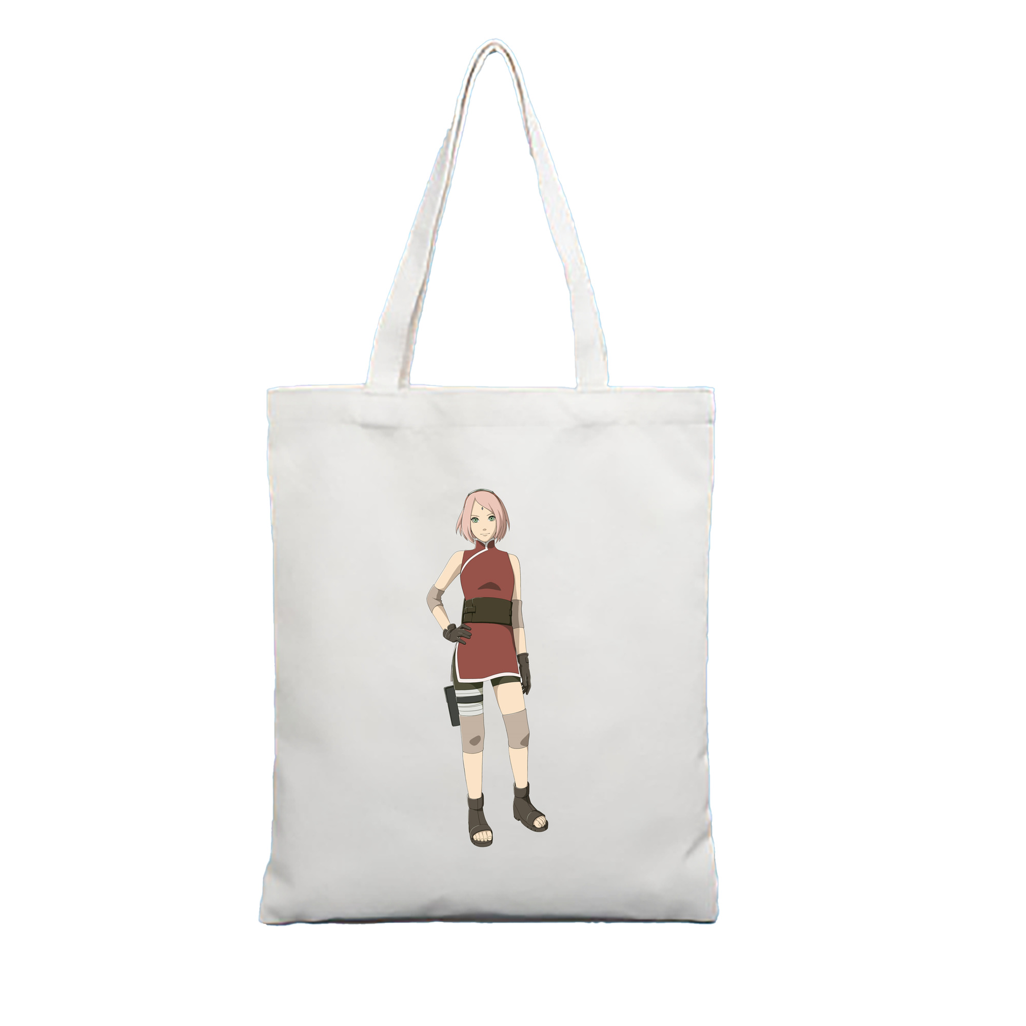 （画像用） NARUTO -ナルト- 春野サクラ Haruno Sakura 縦型キャンバス生地手提げバッグ　トートバッグ