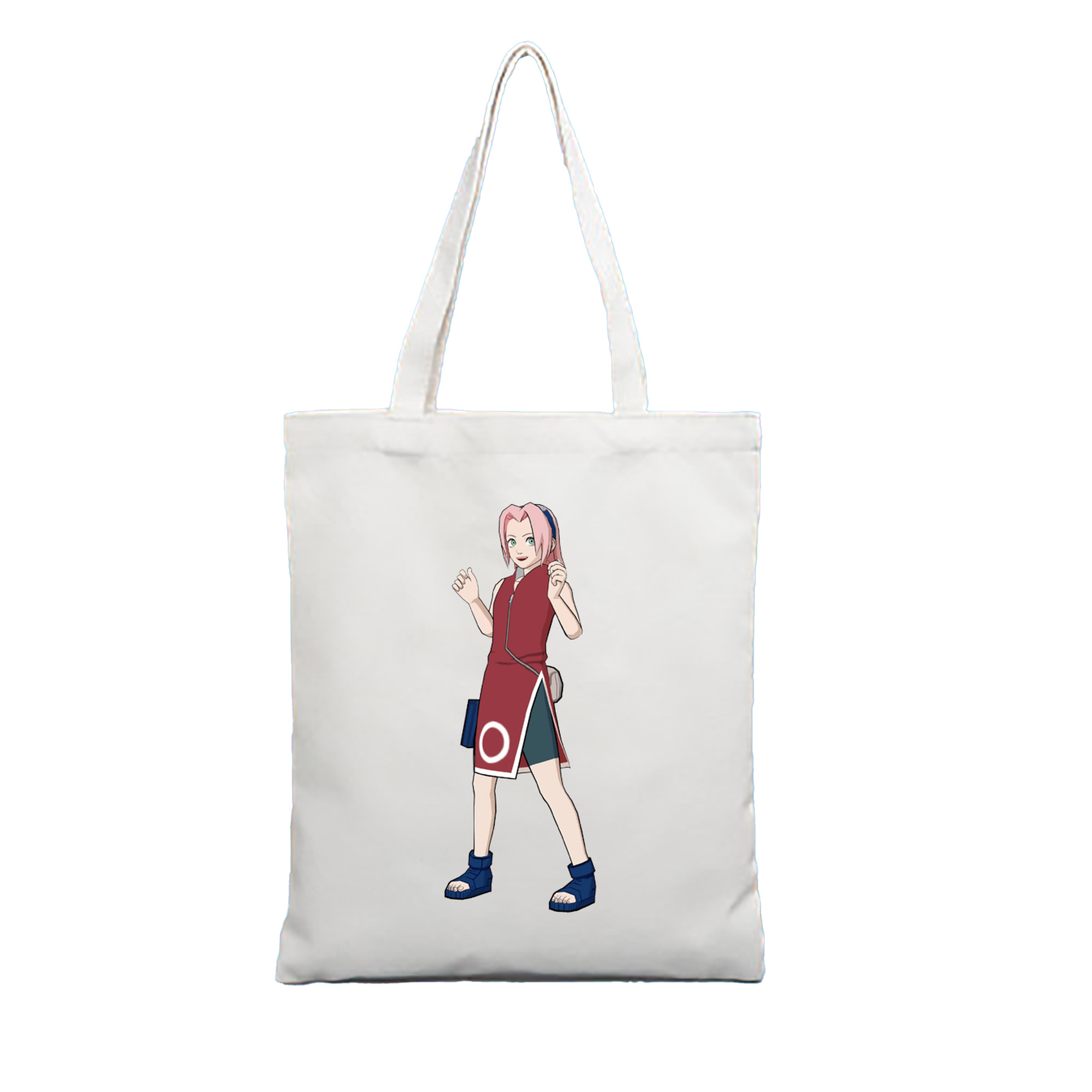 （画像用） NARUTO -ナルト- 春野サクラ Haruno Sakura 縦型キャンバス生地手提げバッグ　トートバッグ