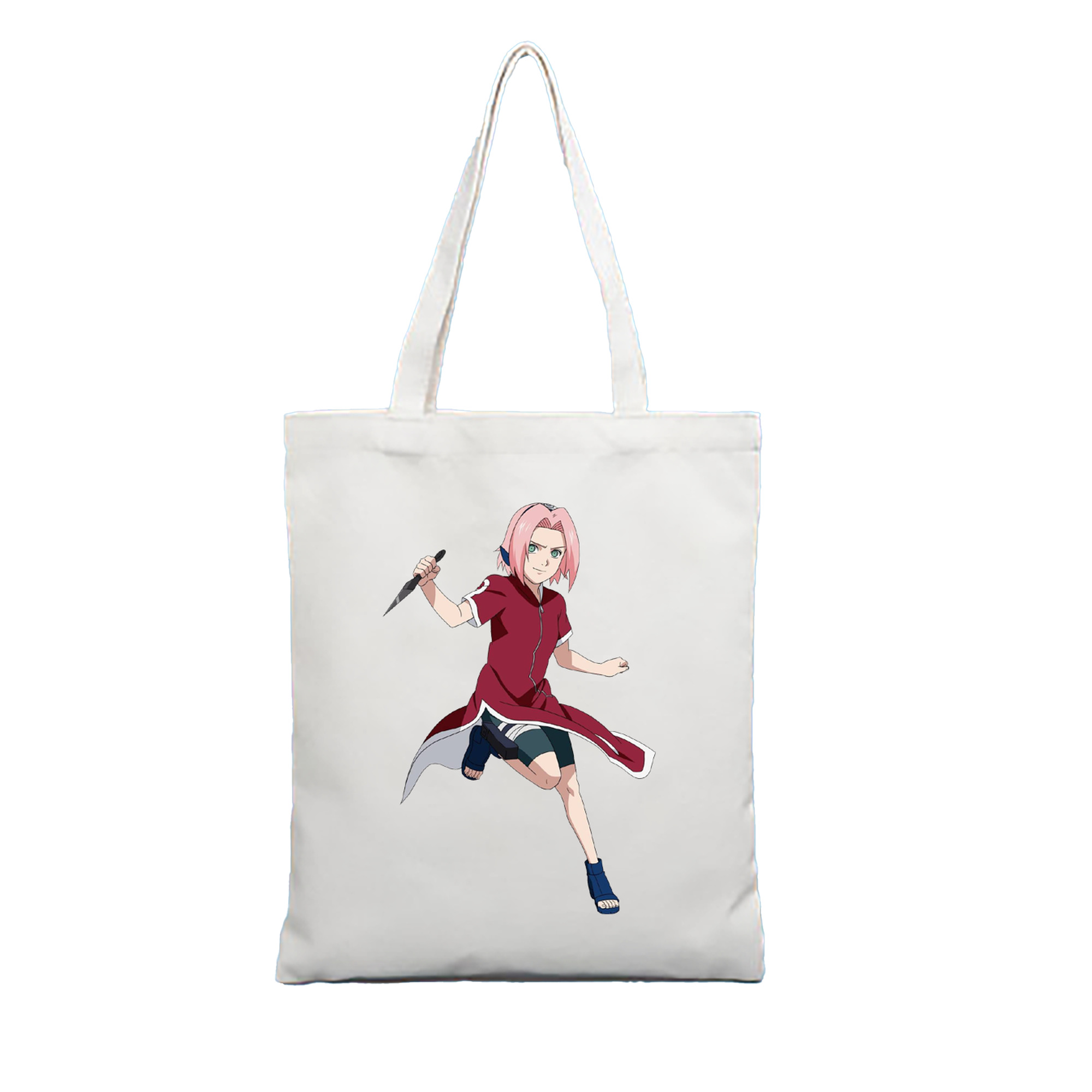 （画像用） NARUTO -ナルト- 春野サクラ Haruno Sakura 縦型キャンバス生地手提げバッグ　トートバッグ