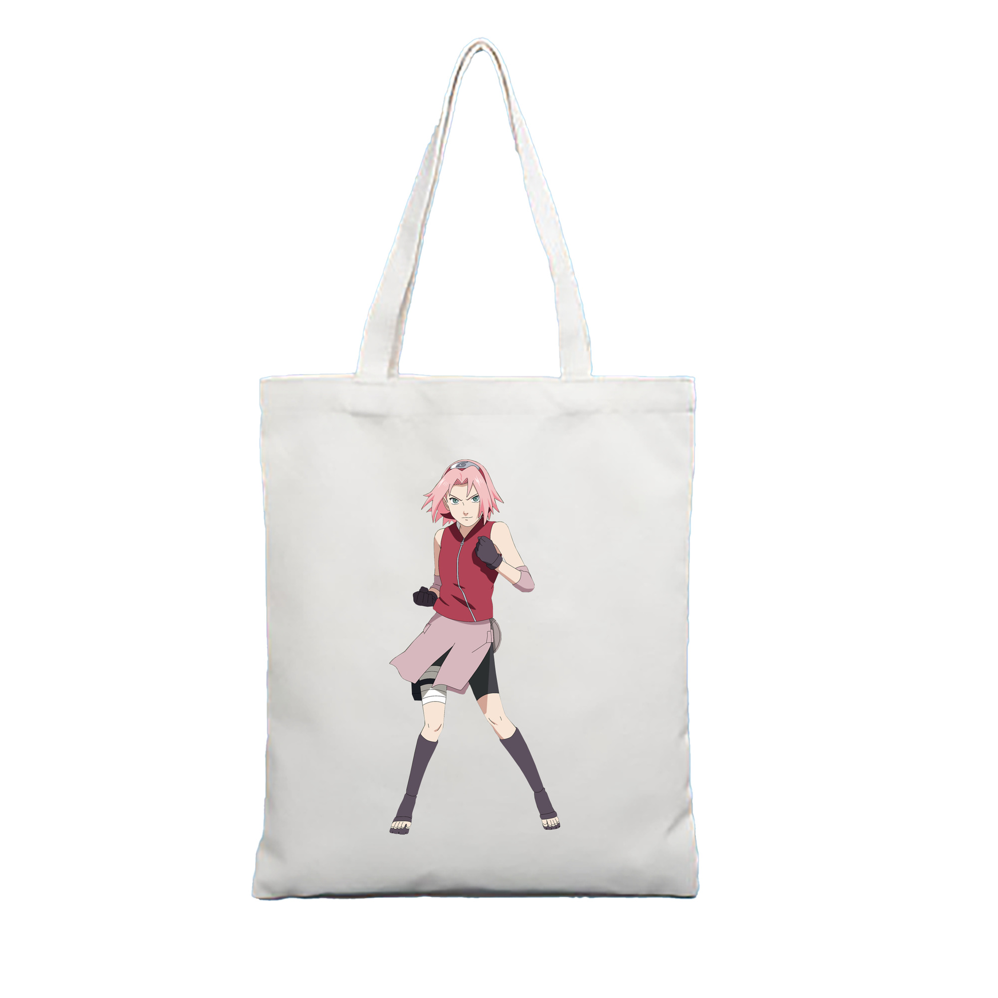 （画像用） NARUTO -ナルト- 春野サクラ Haruno Sakura 縦型キャンバス生地手提げバッグ　トートバッグ