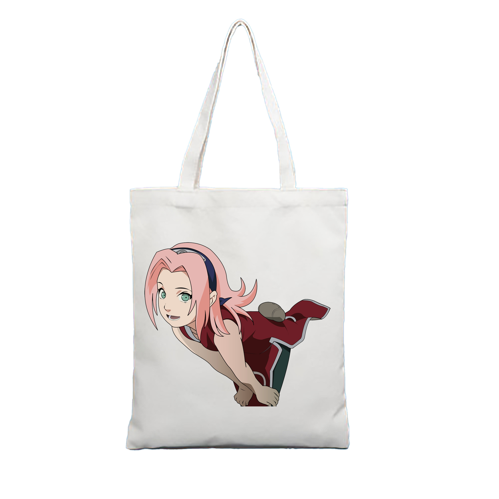 （画像用） NARUTO -ナルト- 春野サクラ Haruno Sakura 縦型キャンバス生地手提げバッグ　トートバッグ