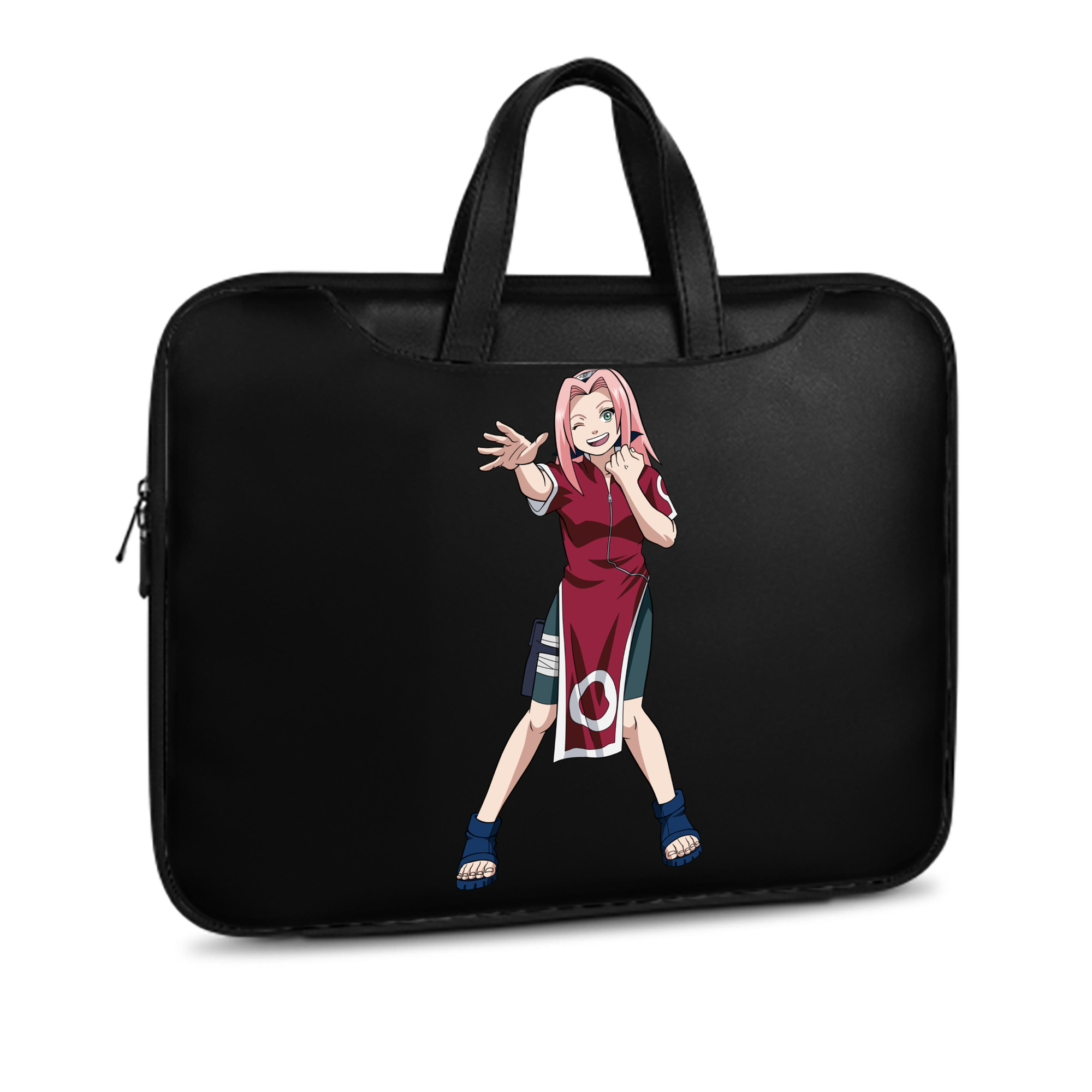 （画像用） NARUTO -ナルト- 春野サクラ Haruno Sakura レザーラップトップバッグ　ノートパソコンケース