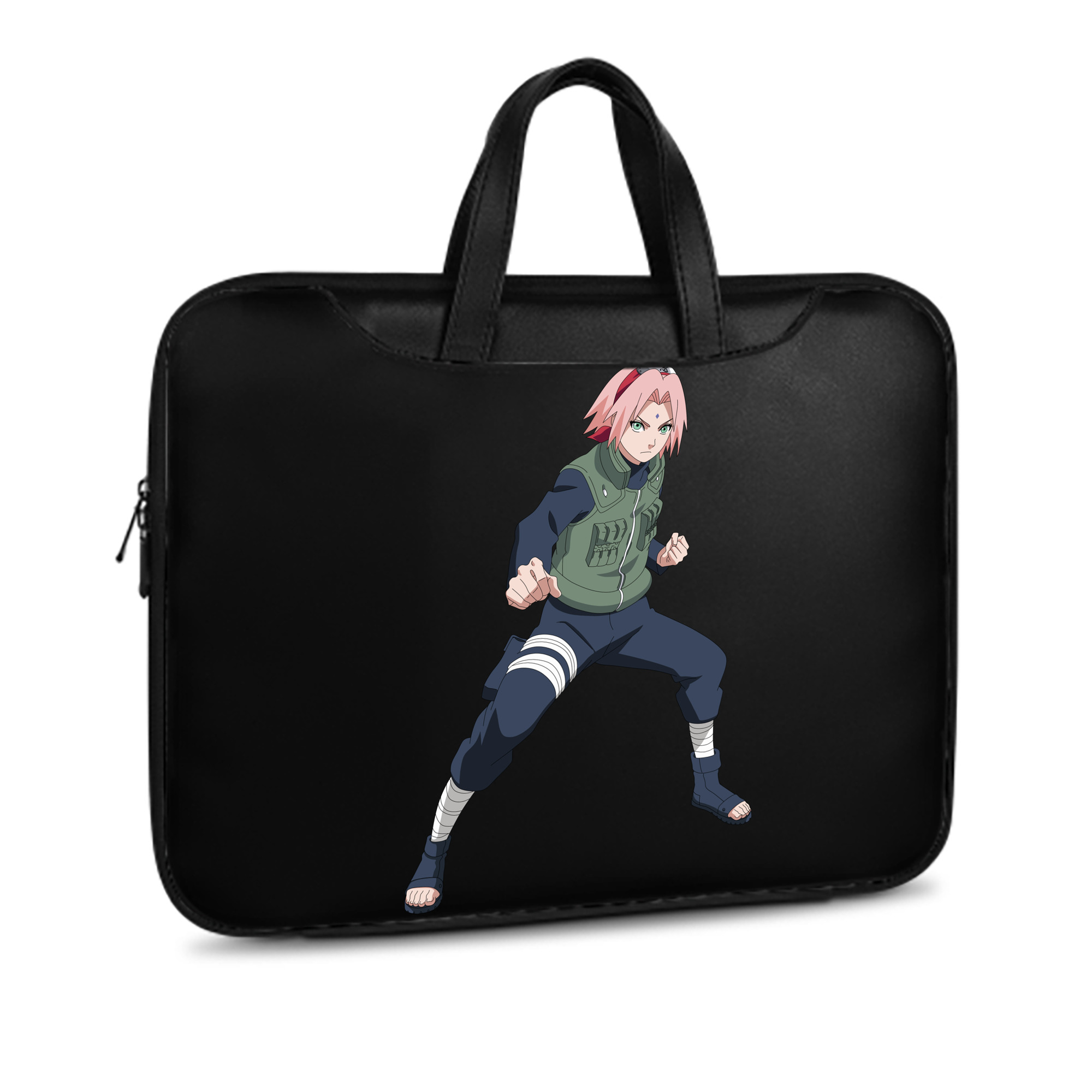 （画像用） NARUTO -ナルト- 春野サクラ Haruno Sakura レザーラップトップバッグ　ノートパソコンケース