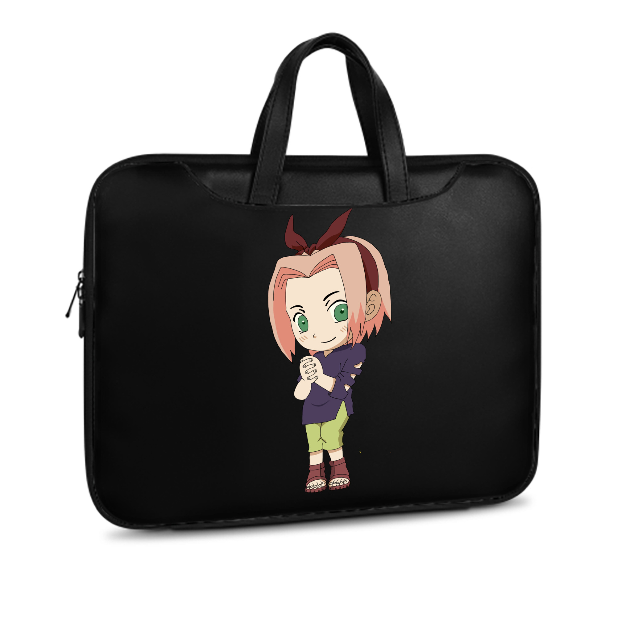 （画像用） NARUTO -ナルト- 春野サクラ Haruno Sakura レザーラップトップバッグ　ノートパソコンケース