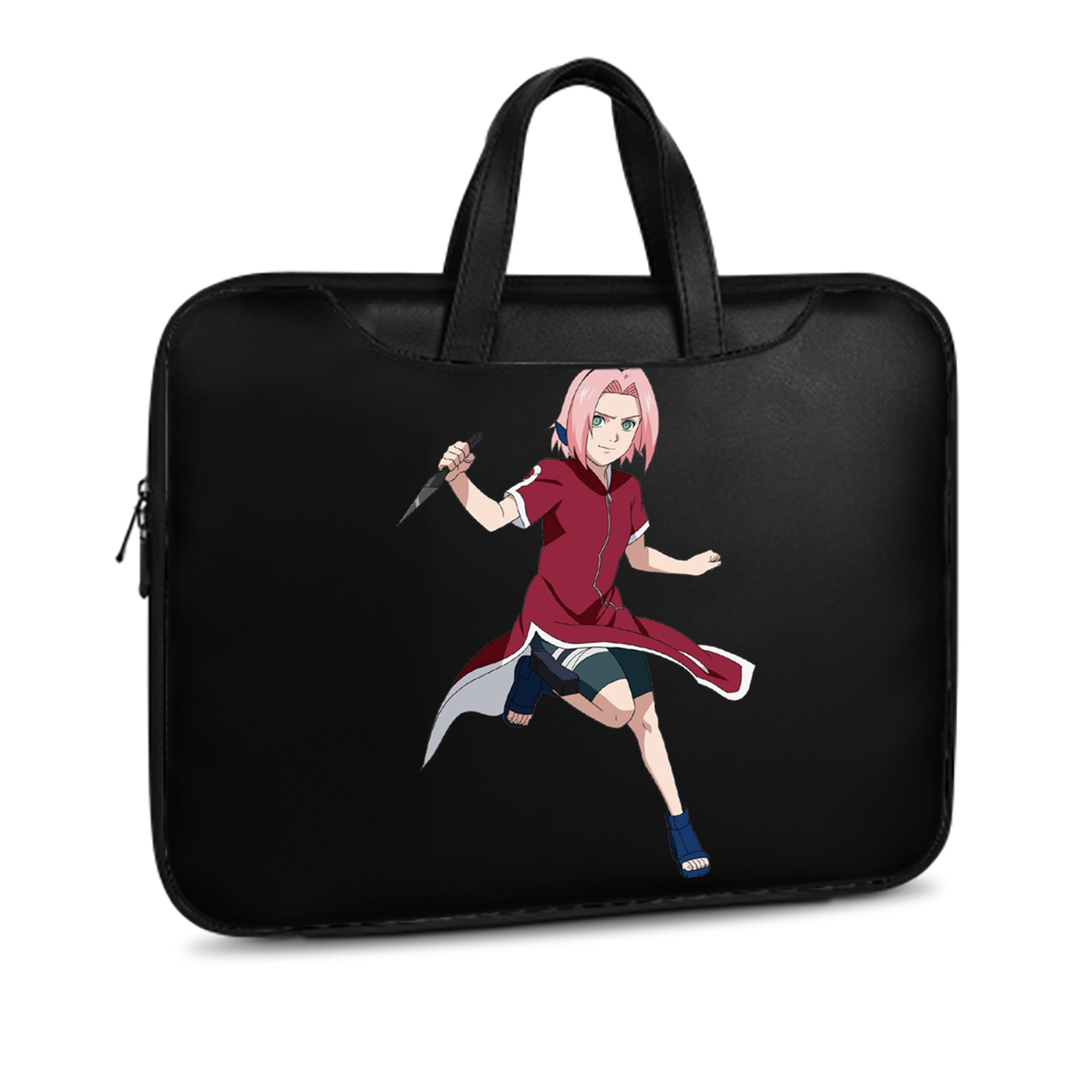 （画像用） NARUTO -ナルト- 春野サクラ Haruno Sakura レザーラップトップバッグ　ノートパソコンケース