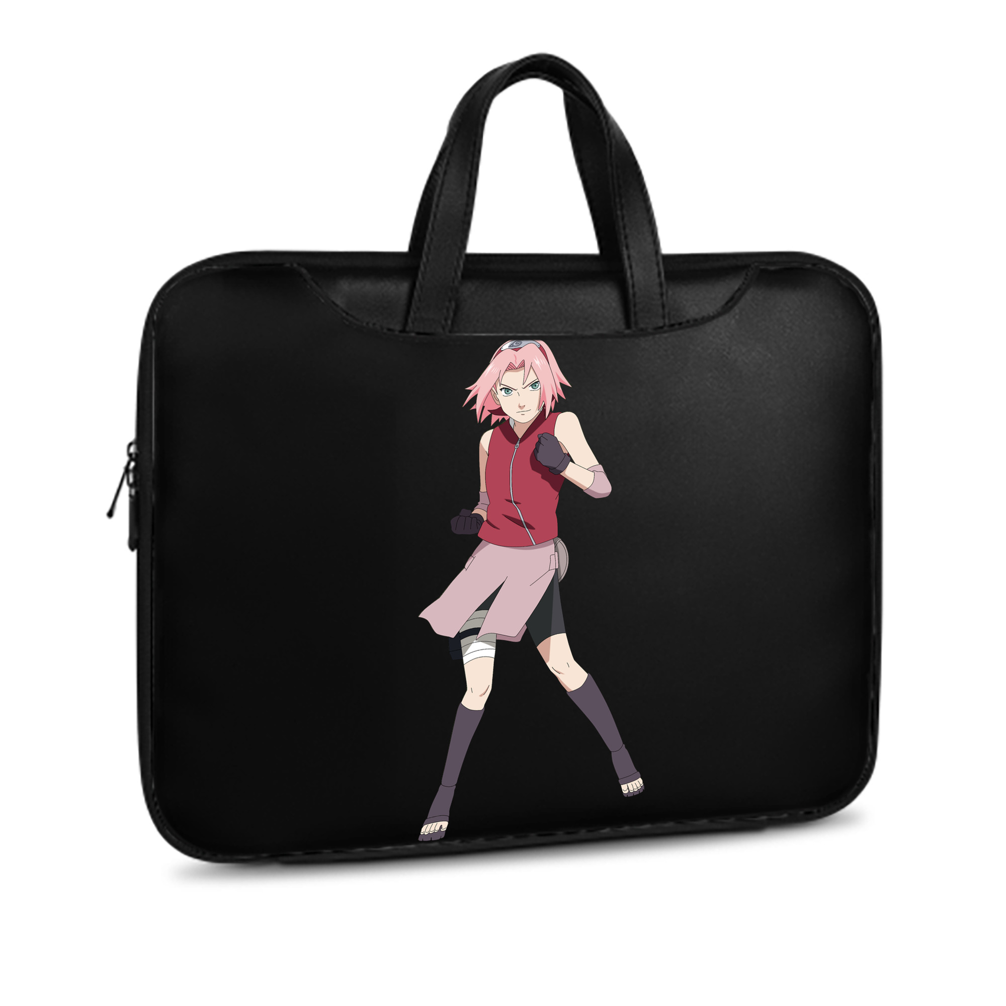 （画像用） NARUTO -ナルト- 春野サクラ Haruno Sakura レザーラップトップバッグ　ノートパソコンケース