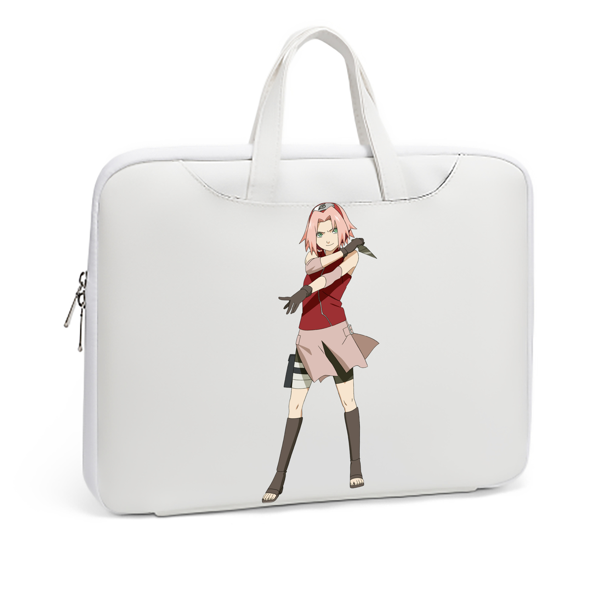 （画像用） NARUTO -ナルト- 春野サクラ Haruno Sakura レザーラップトップバッグ　ノートパソコンケース