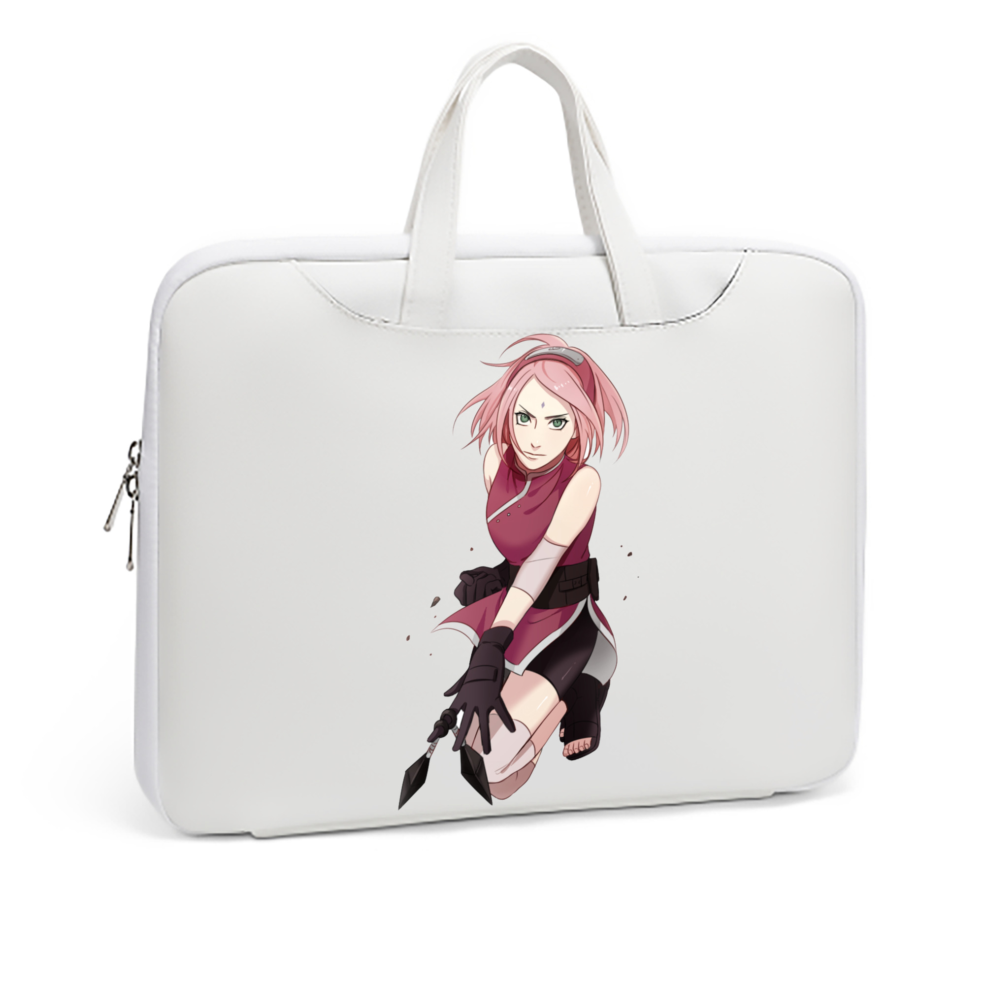 （画像用） NARUTO -ナルト- 春野サクラ Haruno Sakura レザーラップトップバッグ　ノートパソコンケース