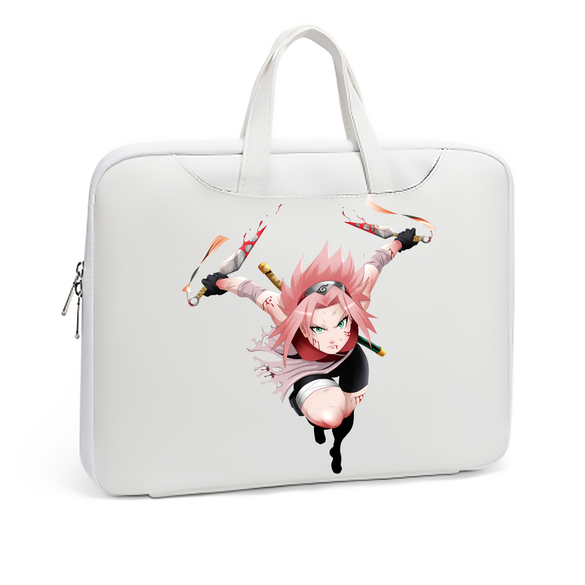 （画像用） NARUTO -ナルト- 春野サクラ Haruno Sakura レザーラップトップバッグ　ノートパソコンケース