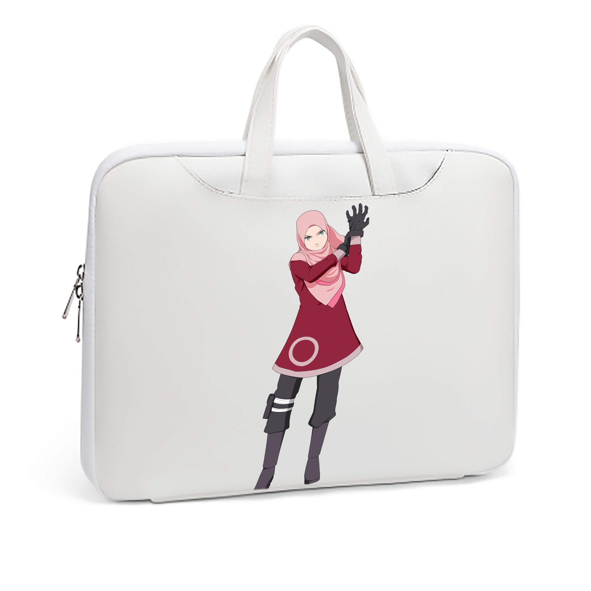 （画像用） NARUTO -ナルト- 春野サクラ Haruno Sakura レザーラップトップバッグ　ノートパソコンケース