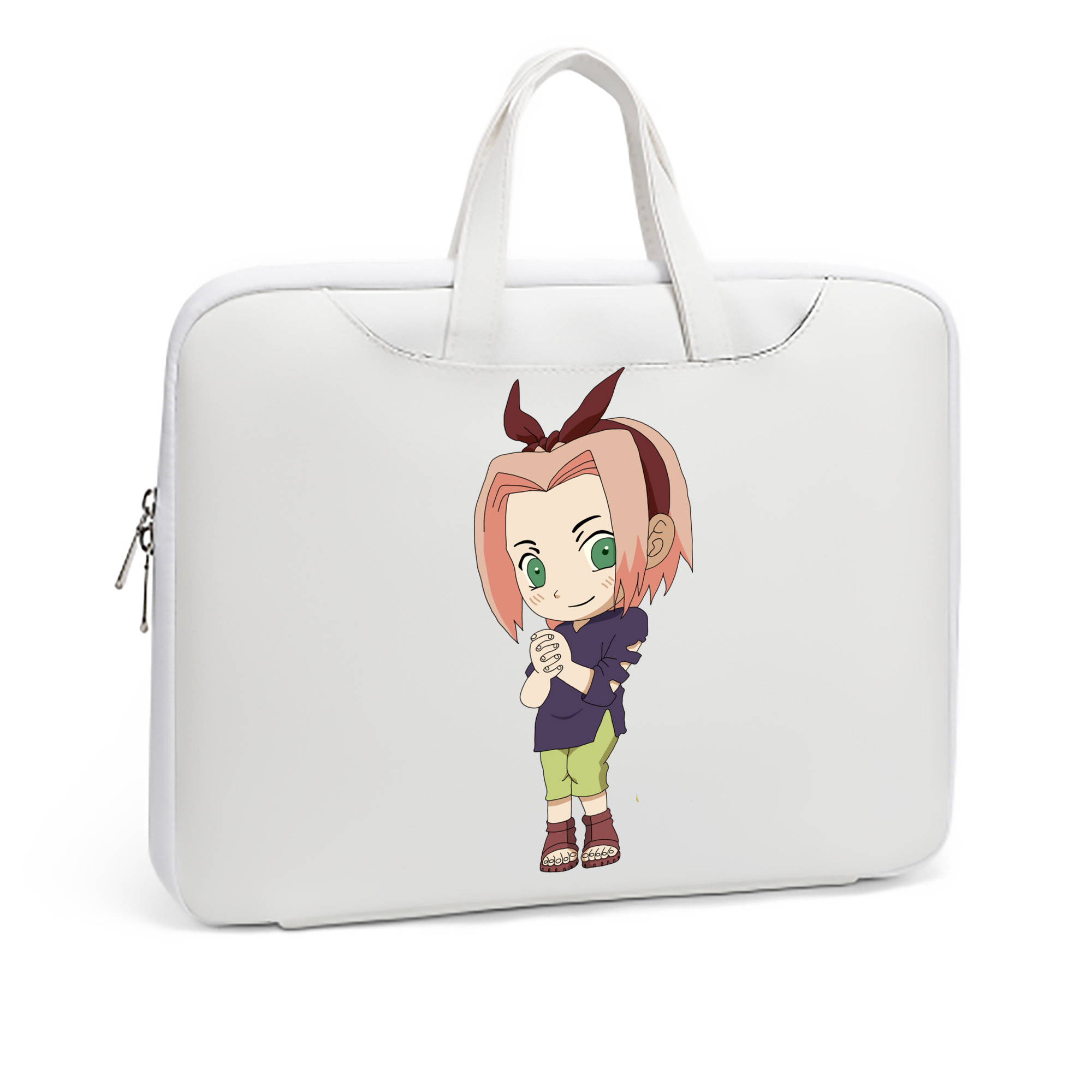 （画像用） NARUTO -ナルト- 春野サクラ Haruno Sakura レザーラップトップバッグ　ノートパソコンケース