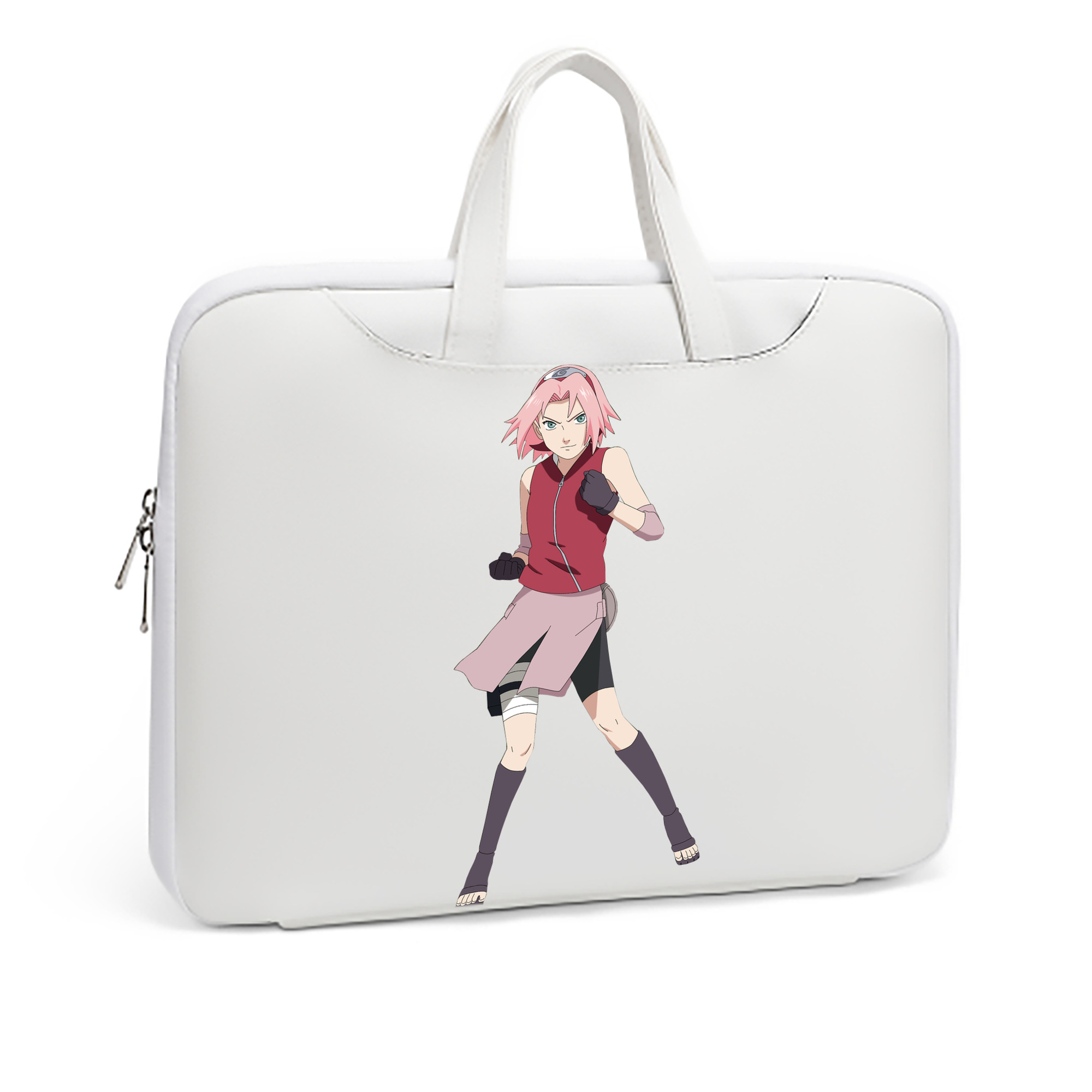 （画像用） NARUTO -ナルト- 春野サクラ Haruno Sakura レザーラップトップバッグ　ノートパソコンケース