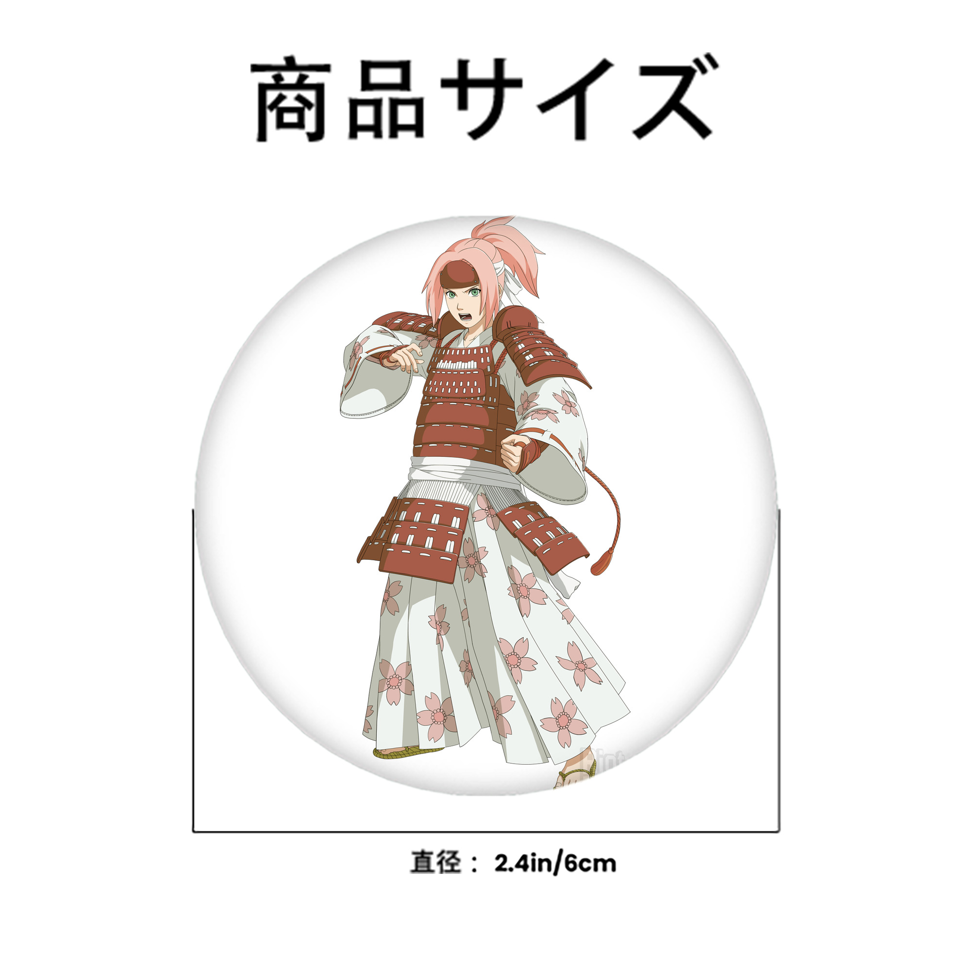 NARUTO -ナルト- 春野サクラ Haruno Sakura 6cm 缶バッジ 複数セット