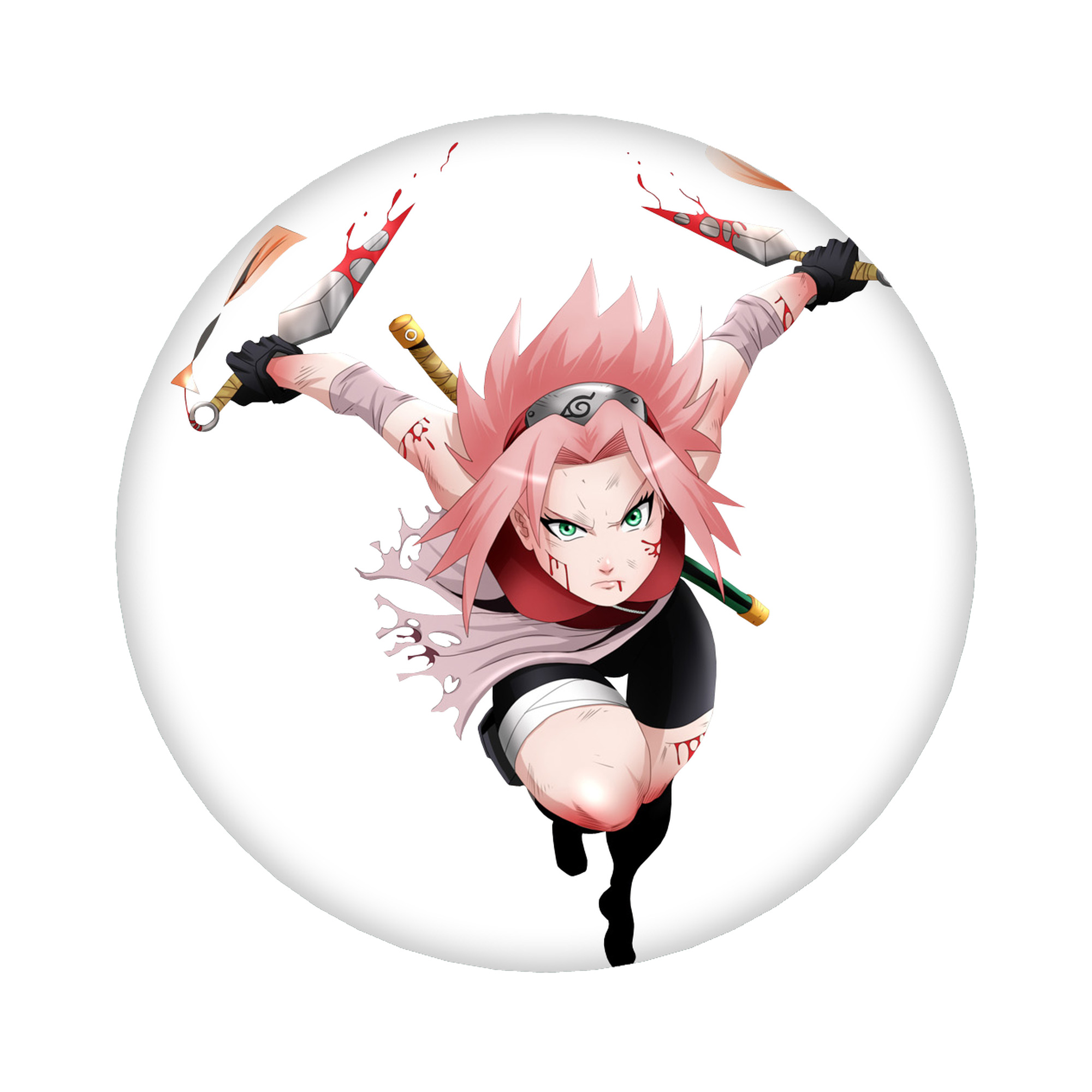 （画像用） NARUTO -ナルト- 春野サクラ Haruno Sakura 6cm 缶バッジ 複数セット