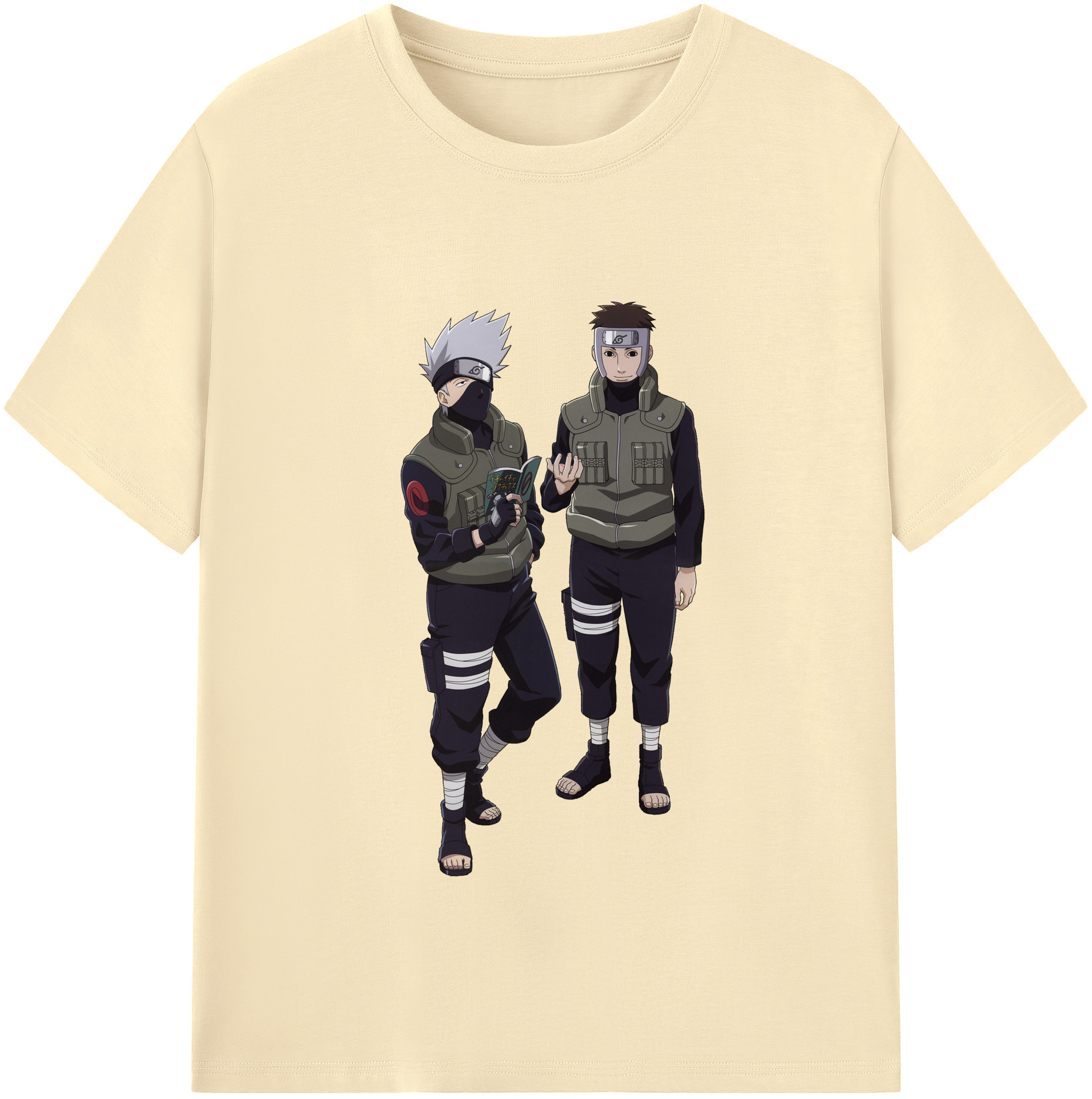（画像用） NARUTO -ナルト- はたけ カカシ Hatake Kakashi 綿100％半袖Tシャツ（フロントプリント）
