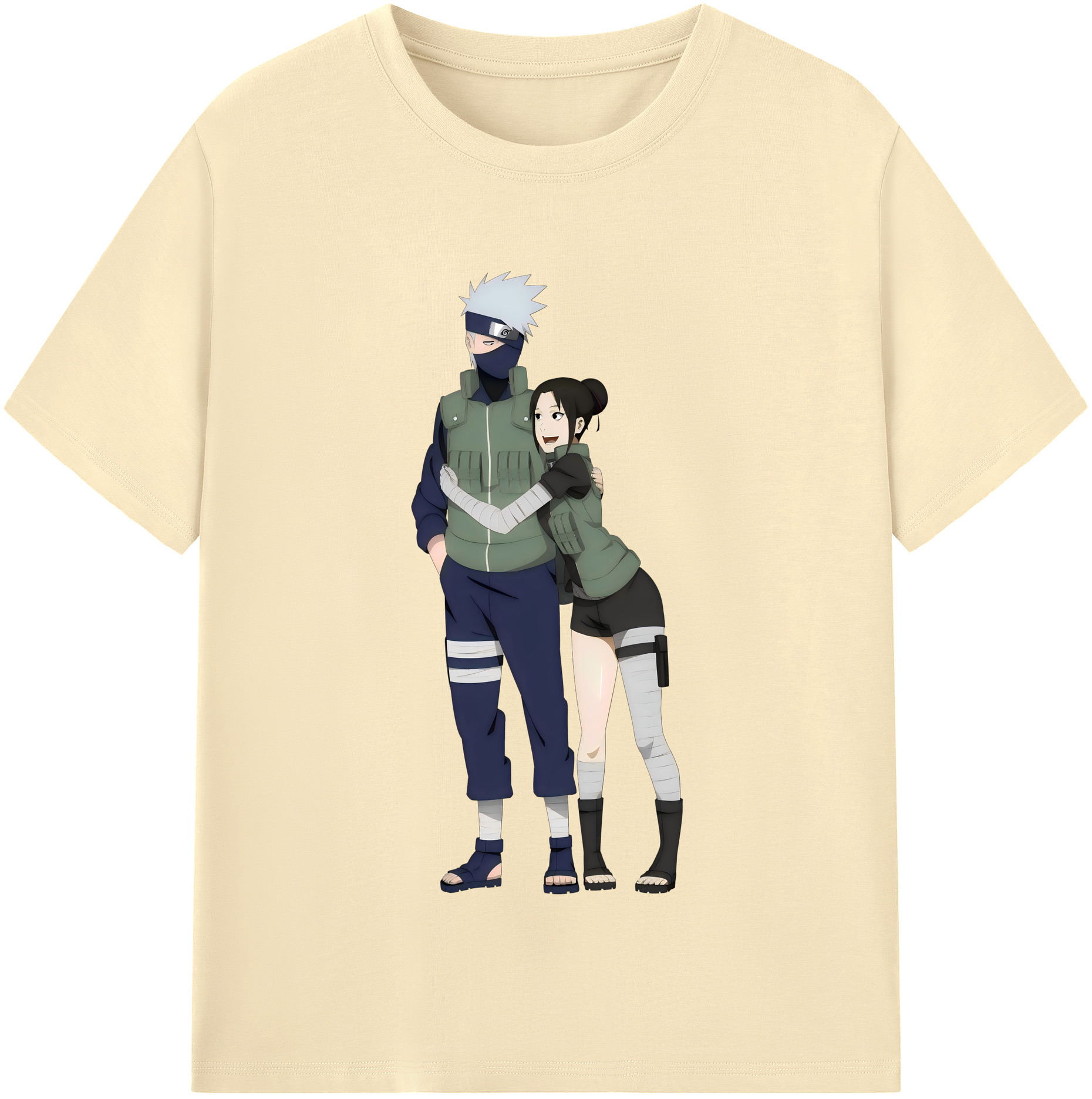 （画像用） NARUTO -ナルト- はたけ カカシ Hatake Kakashi 綿100％半袖Tシャツ（フロントプリント）