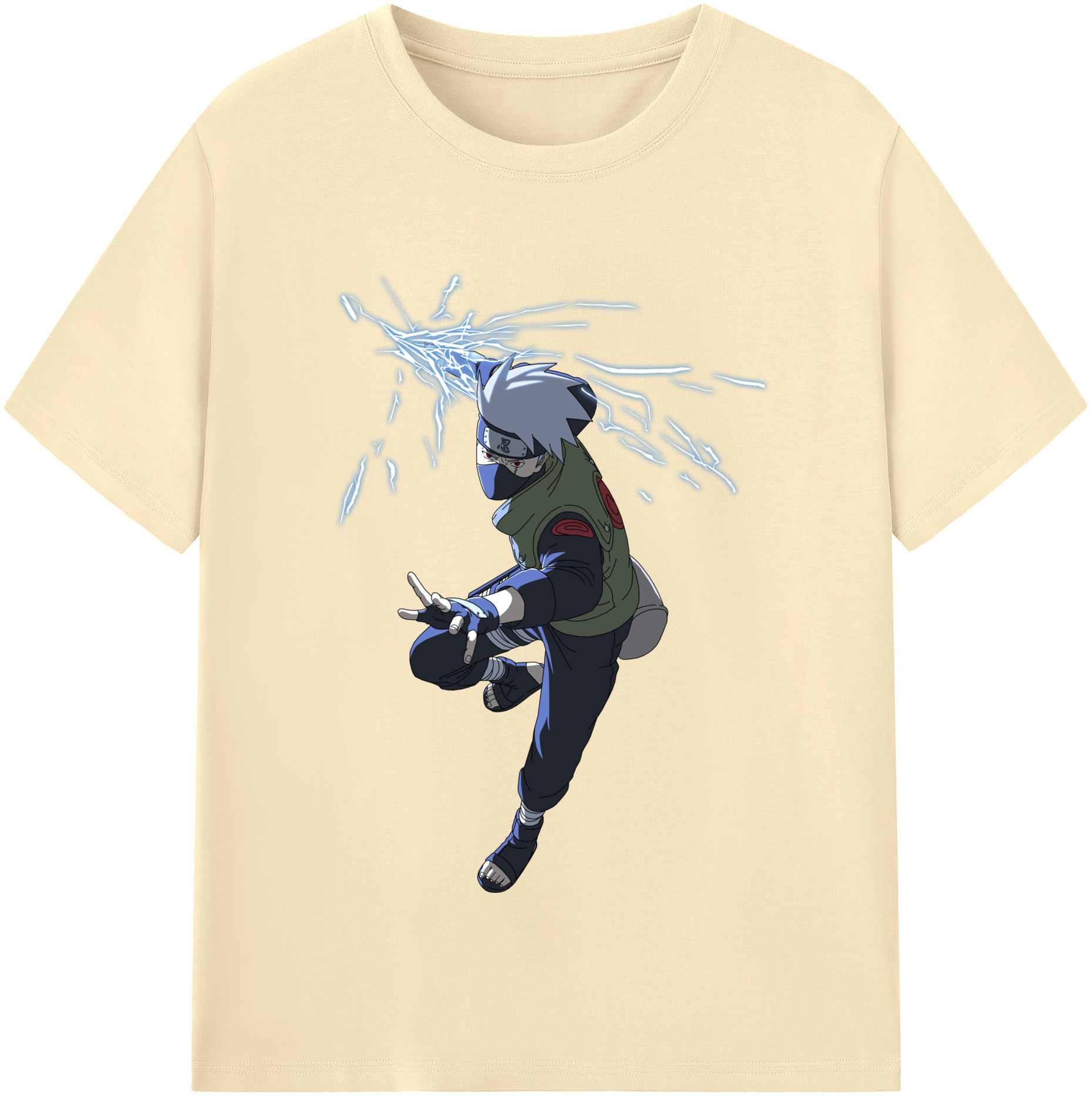 （画像用） NARUTO -ナルト- はたけ カカシ Hatake Kakashi 綿100％半袖Tシャツ（フロントプリント）