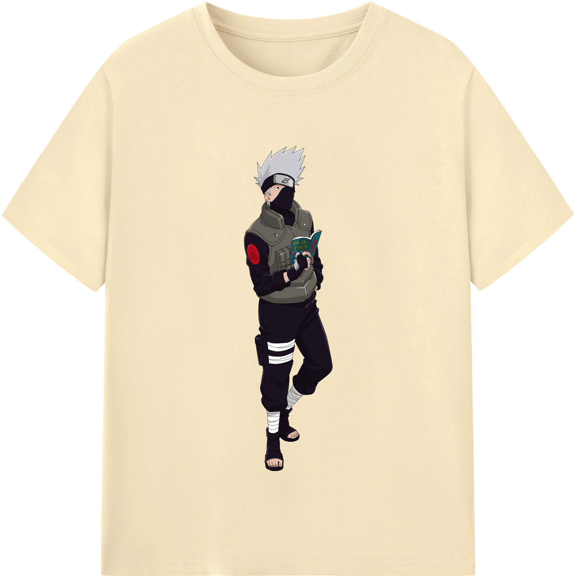 （画像用） NARUTO -ナルト- はたけ カカシ Hatake Kakashi 綿100％半袖Tシャツ（フロントプリント）