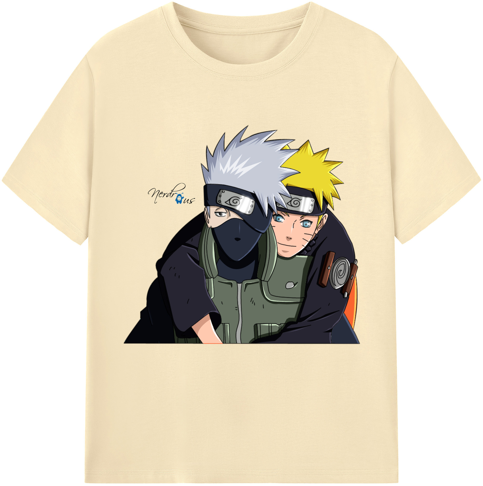 （画像用） NARUTO -ナルト- はたけ カカシ Hatake Kakashi 綿100％半袖Tシャツ（フロントプリント）