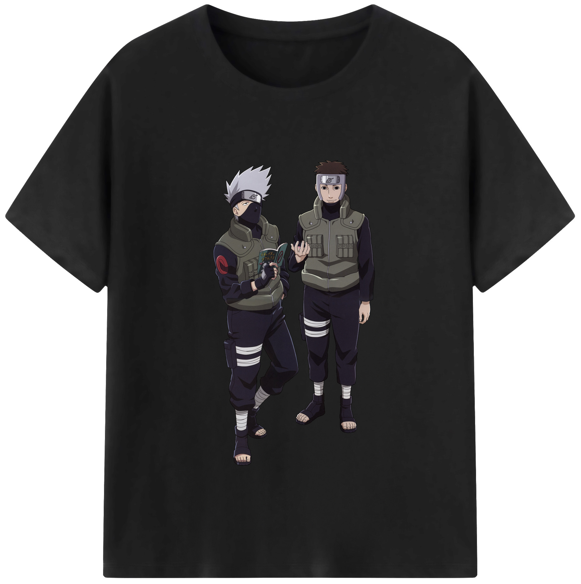 （画像用） NARUTO -ナルト- はたけ カカシ Hatake Kakashi 綿100％半袖Tシャツ（フロントプリント）