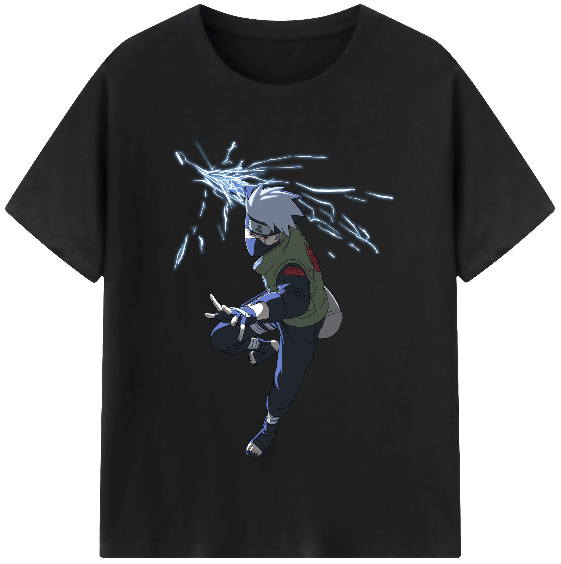 （画像用） NARUTO -ナルト- はたけ カカシ Hatake Kakashi 綿100％半袖Tシャツ（フロントプリント）