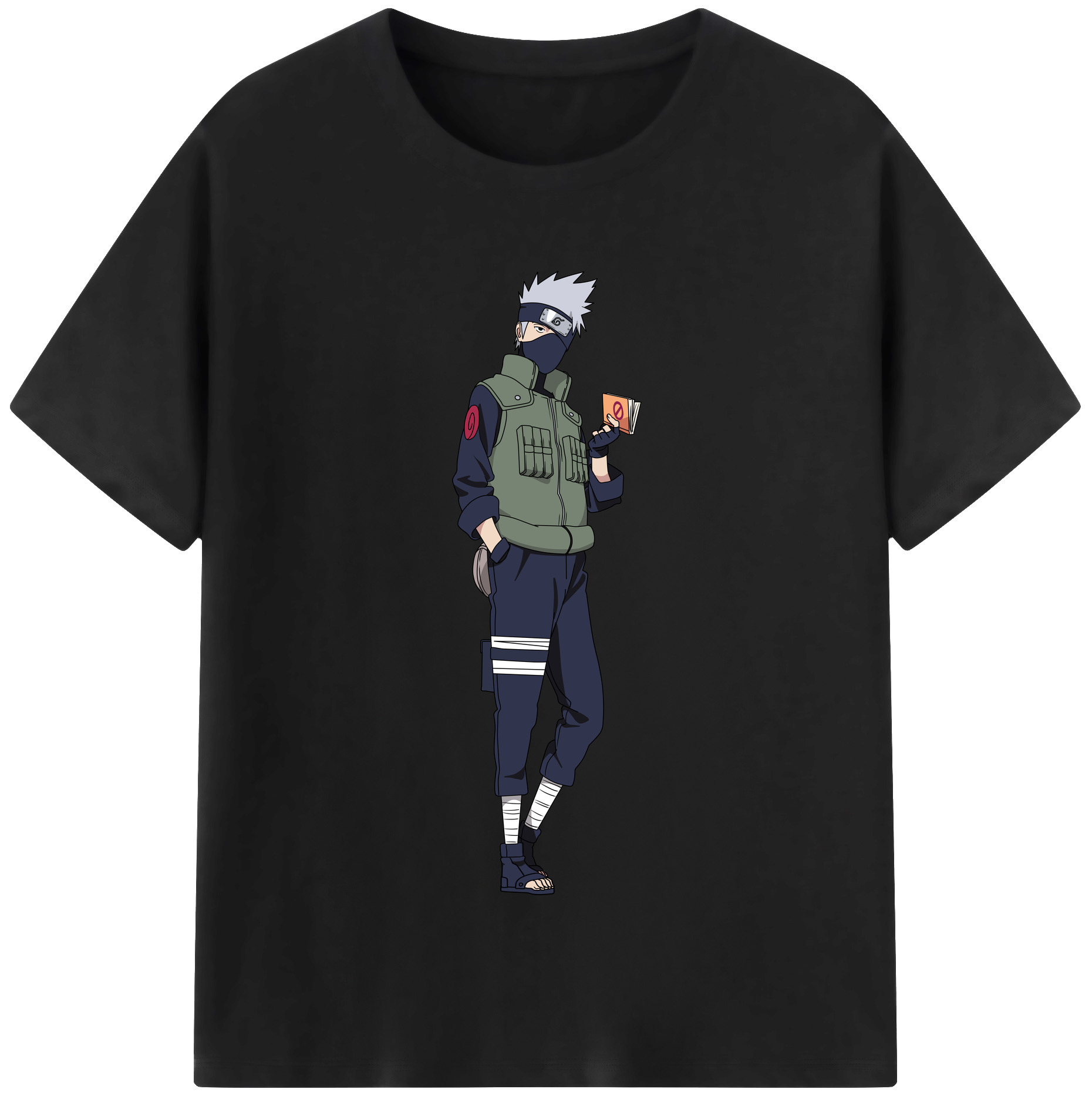 （画像用） NARUTO -ナルト- はたけ カカシ Hatake Kakashi 綿100％半袖Tシャツ（フロントプリント）