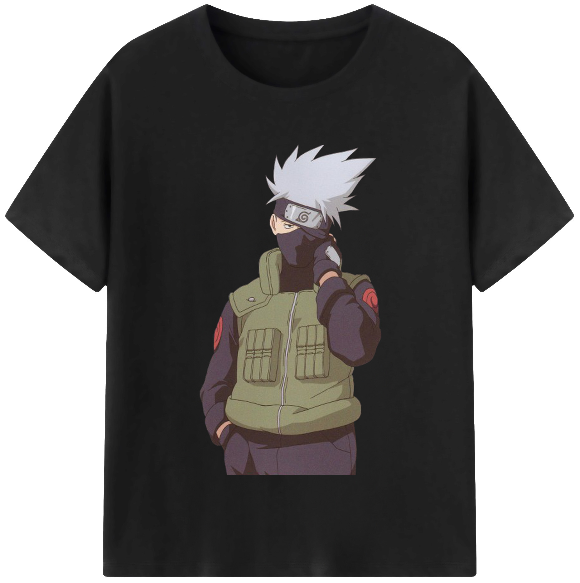 （画像用） NARUTO -ナルト- はたけ カカシ Hatake Kakashi 綿100％半袖Tシャツ（フロントプリント）