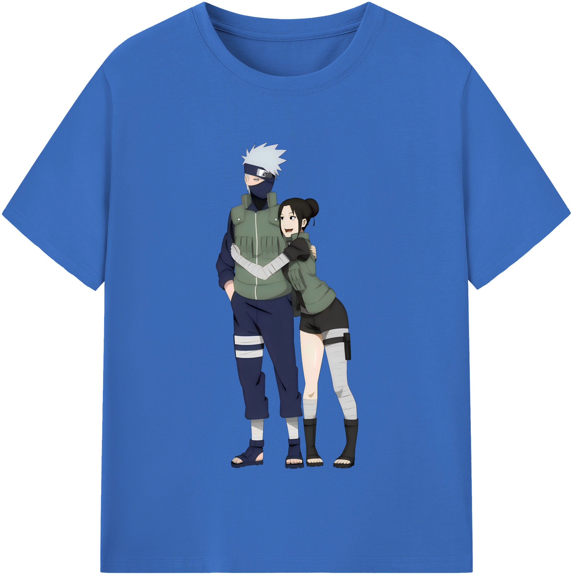 （画像用） NARUTO -ナルト- はたけ カカシ Hatake Kakashi 綿100％半袖Tシャツ（フロントプリント）