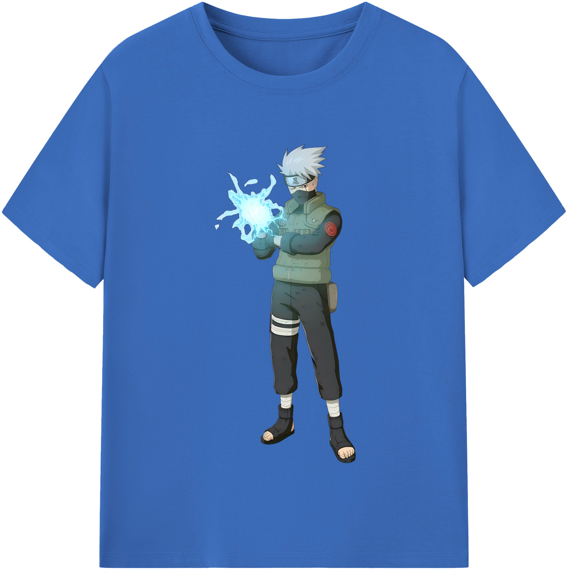 （画像用） NARUTO -ナルト- はたけ カカシ Hatake Kakashi 綿100％半袖Tシャツ（フロントプリント）