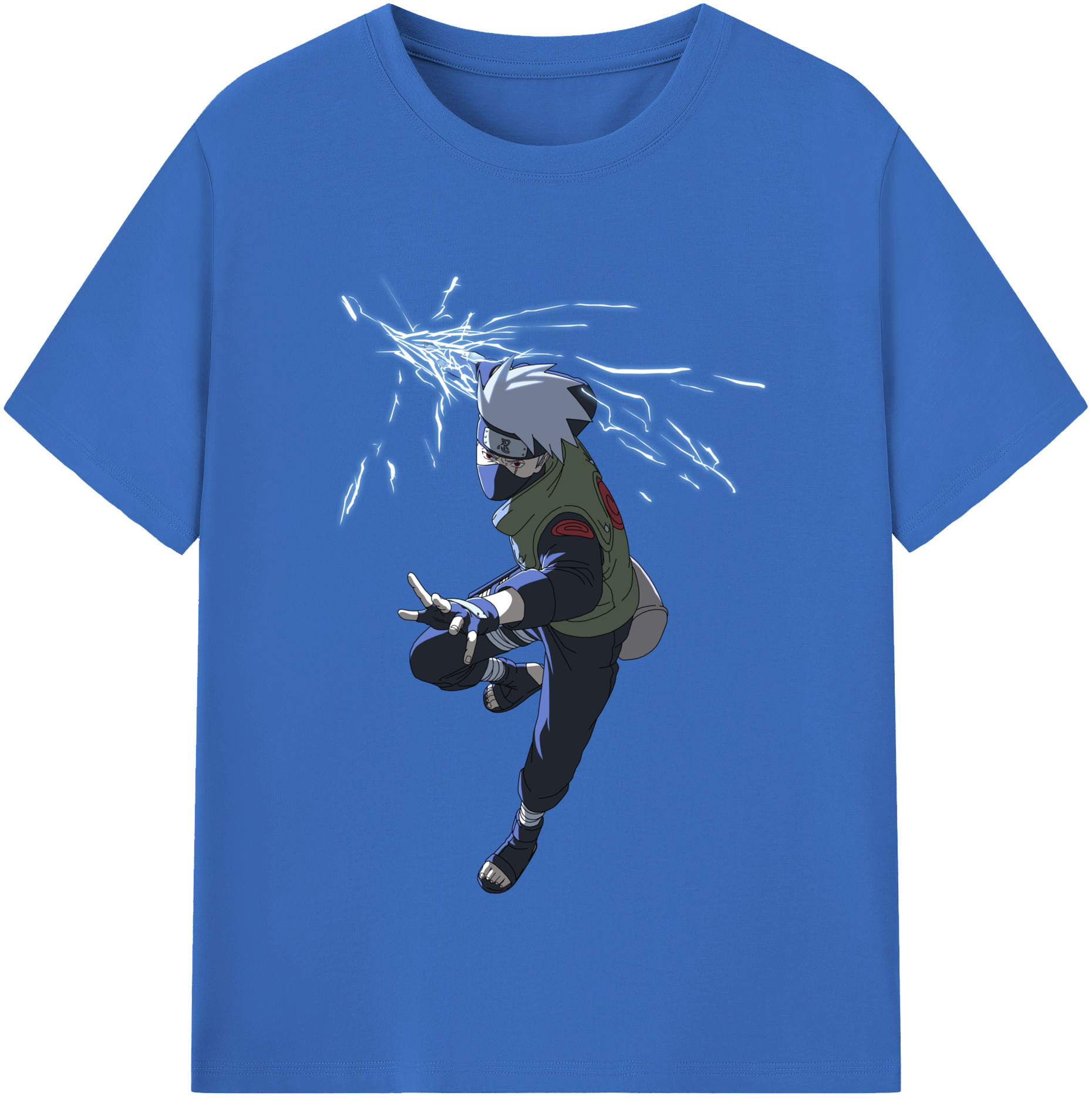 （画像用） NARUTO -ナルト- はたけ カカシ Hatake Kakashi 綿100％半袖Tシャツ（フロントプリント）
