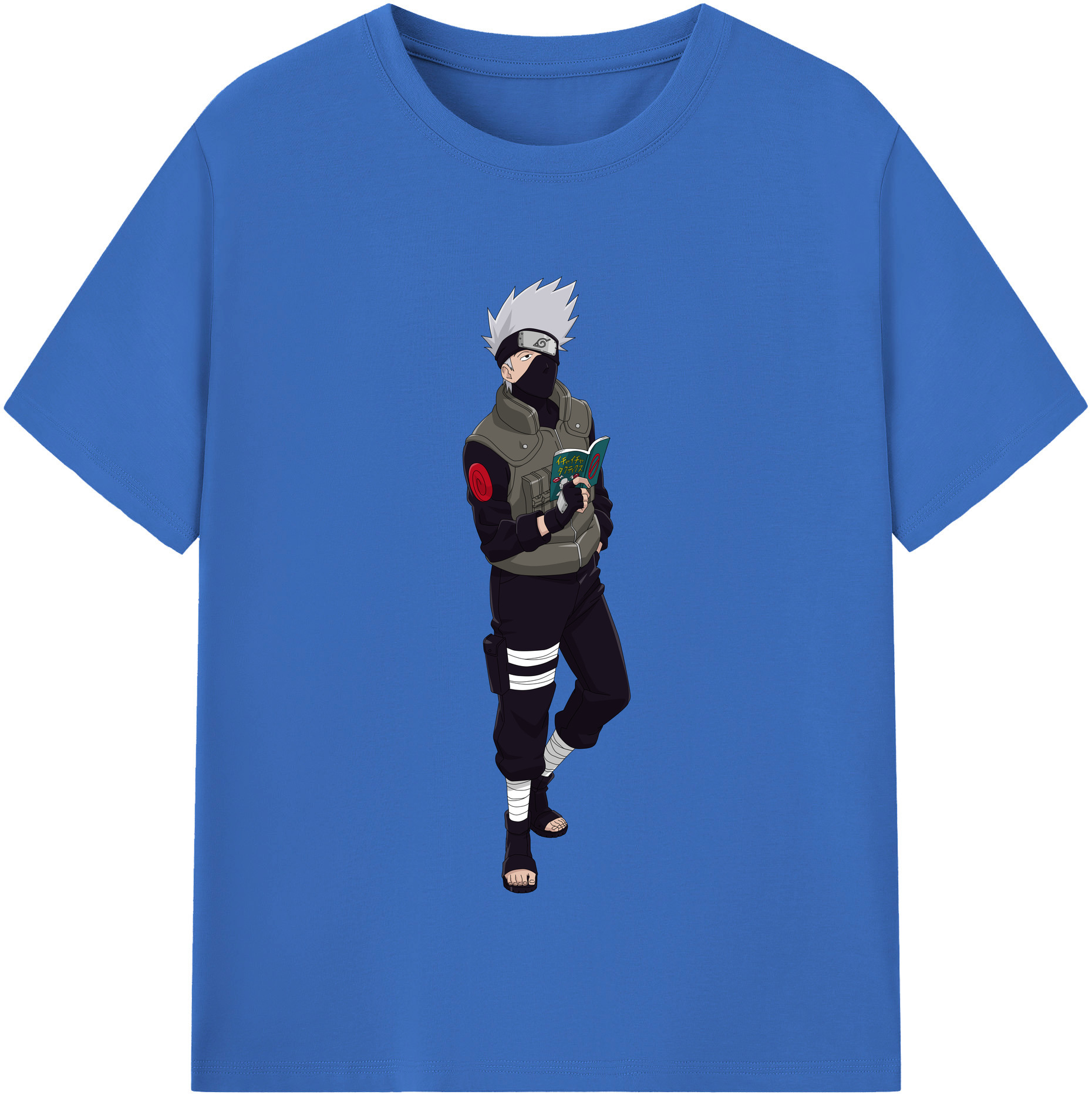 （画像用） NARUTO -ナルト- はたけ カカシ Hatake Kakashi 綿100％半袖Tシャツ（フロントプリント）